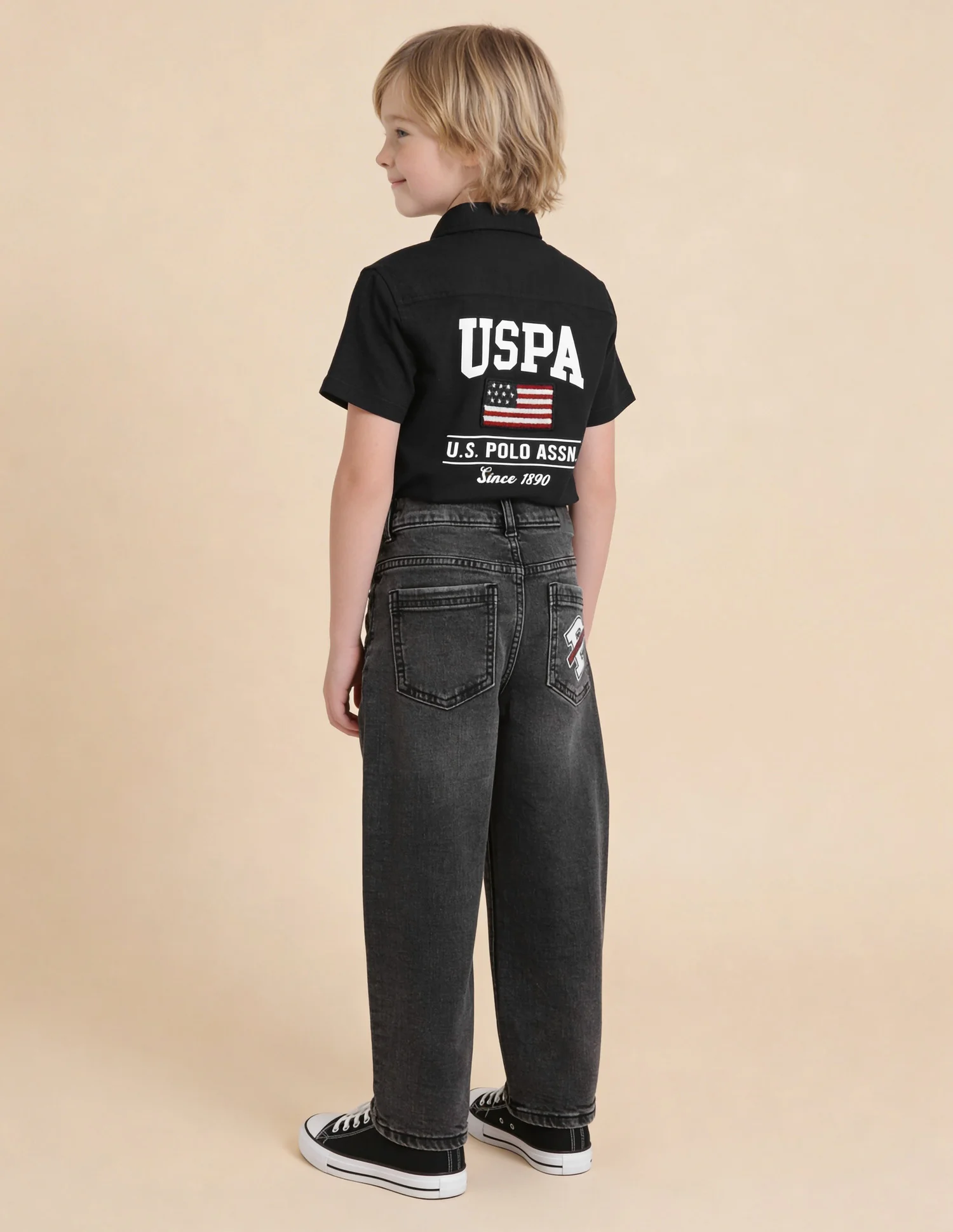 Stone Washed Baggy Fit Jeans - Image 4