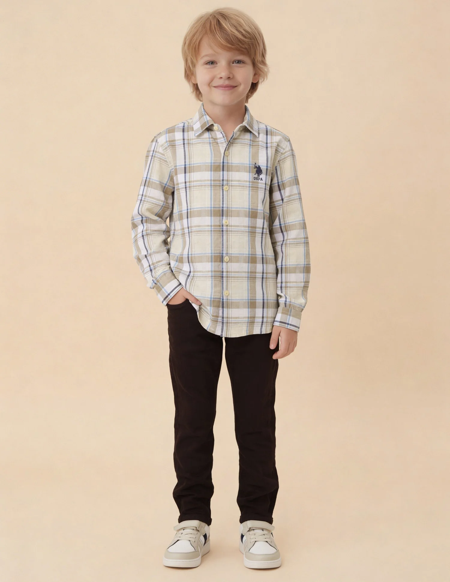 Tartan Checked Dobby Shirt - Image 3