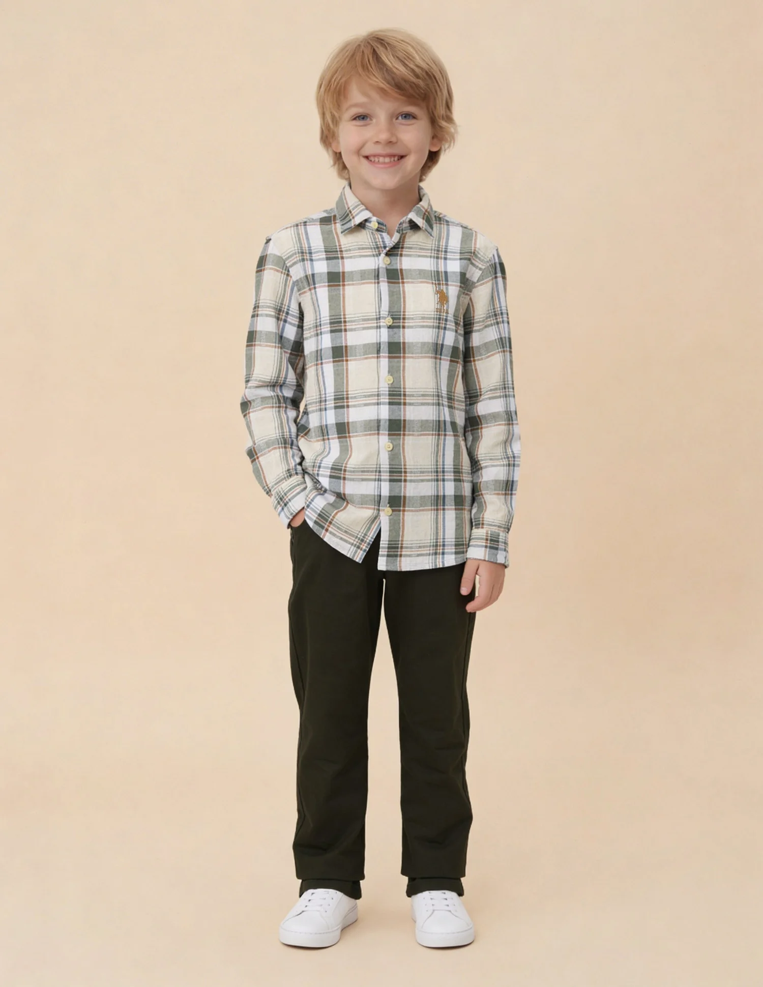 Tartan Checked Dobby Shirt - Image 3