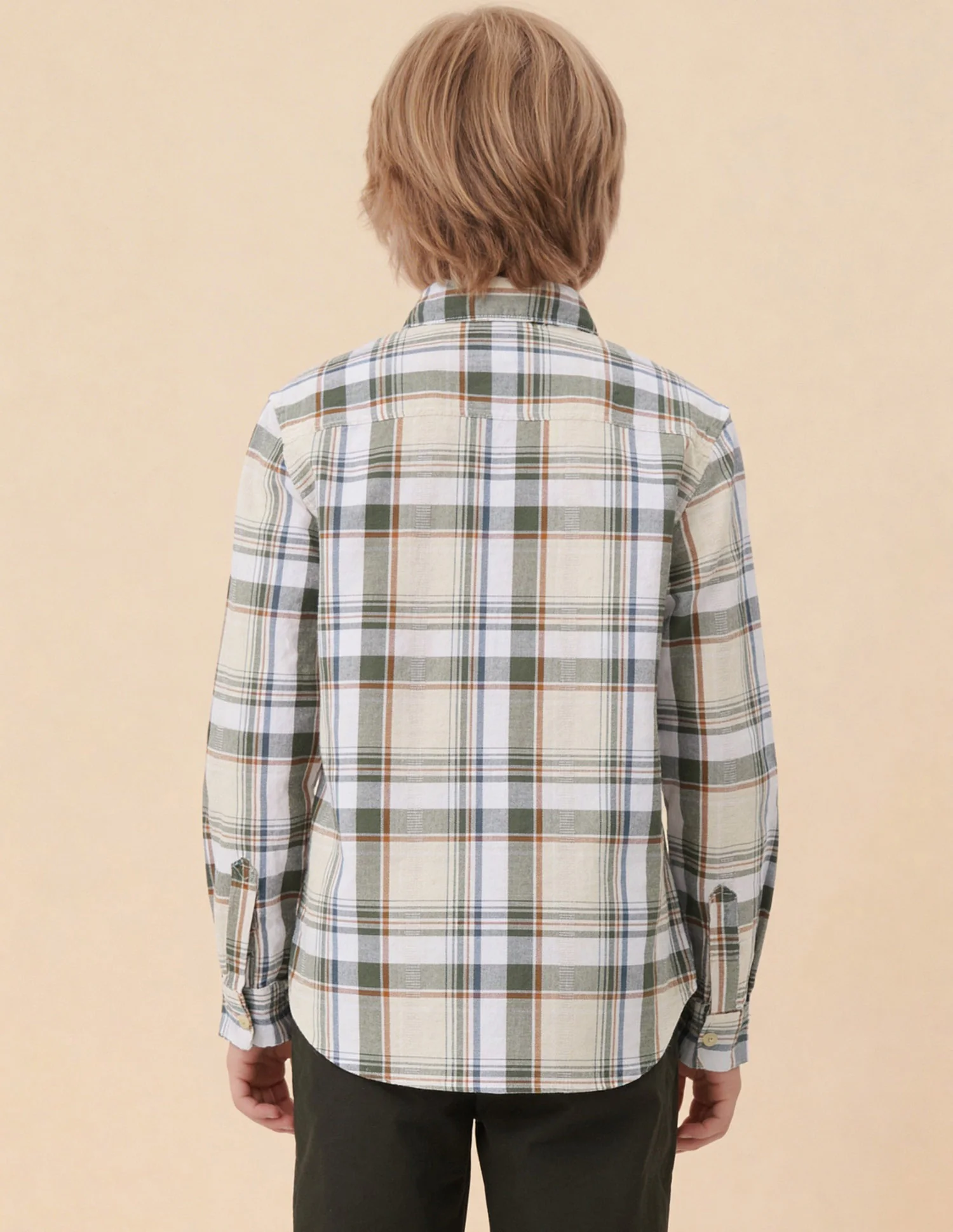 Tartan Checked Dobby Shirt - Image 5