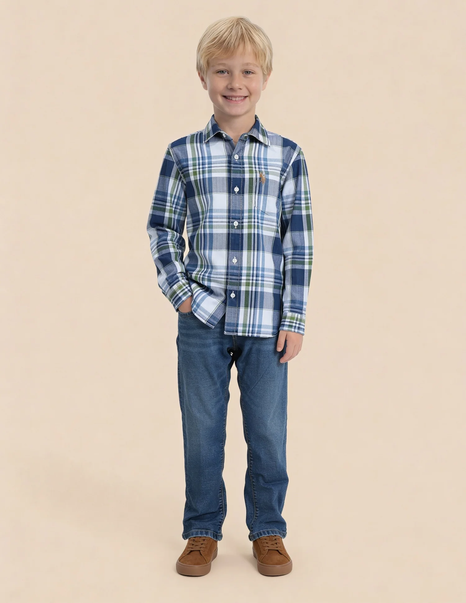 Tartan Checked Twill Shirt - Image 3