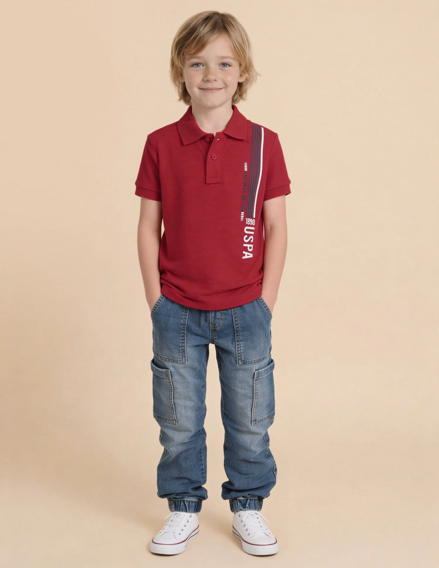 Textured Brand Stripe Regular Fit Polo Shirt - Image 3