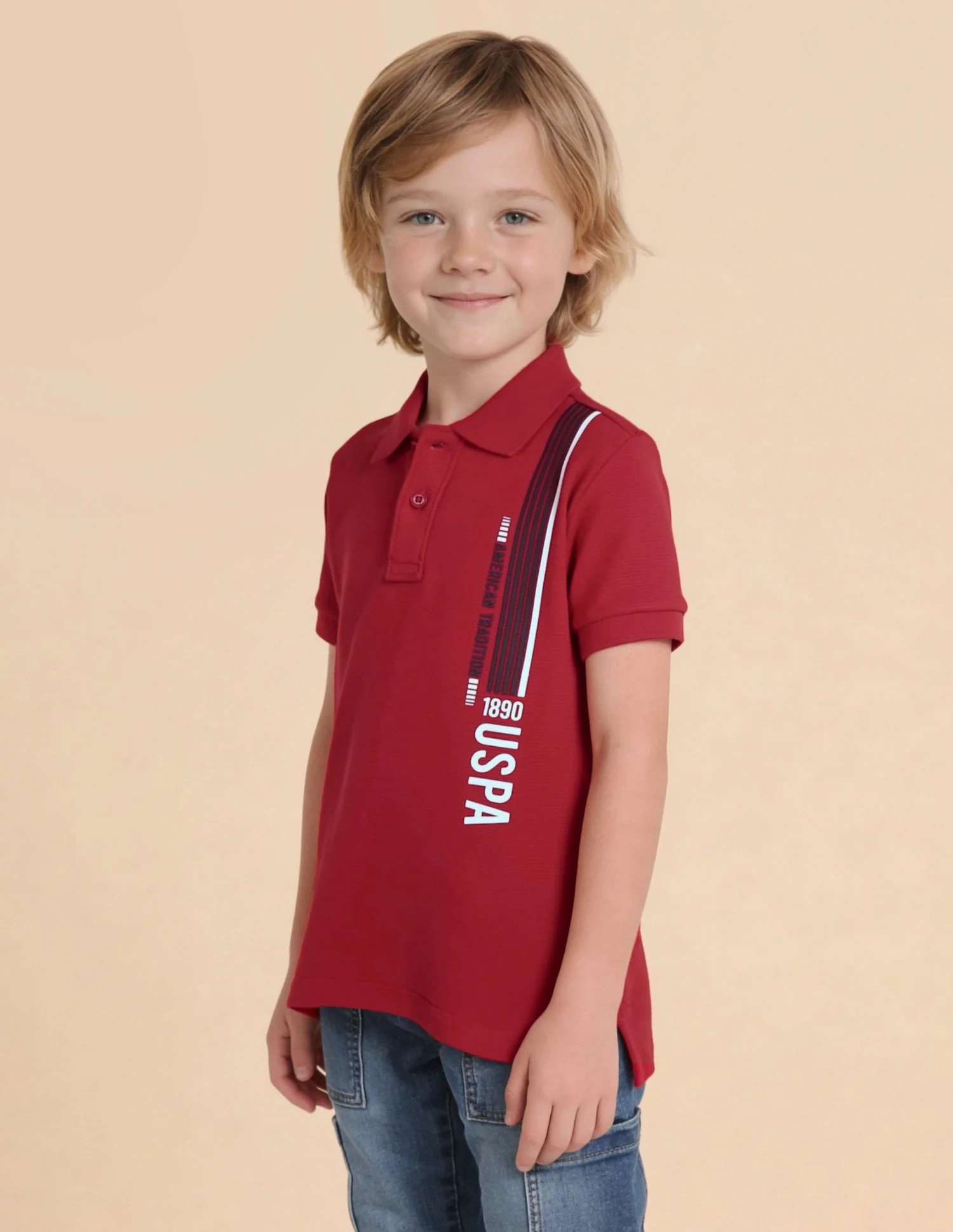 Textured Brand Stripe Regular Fit Polo Shirt - Image 4