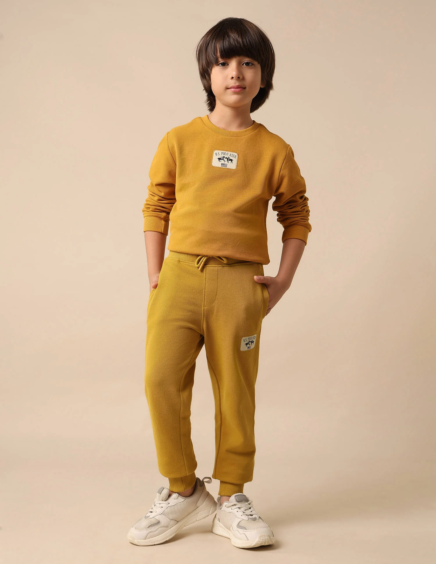 Textured Regular Fit Joggers - Image 3