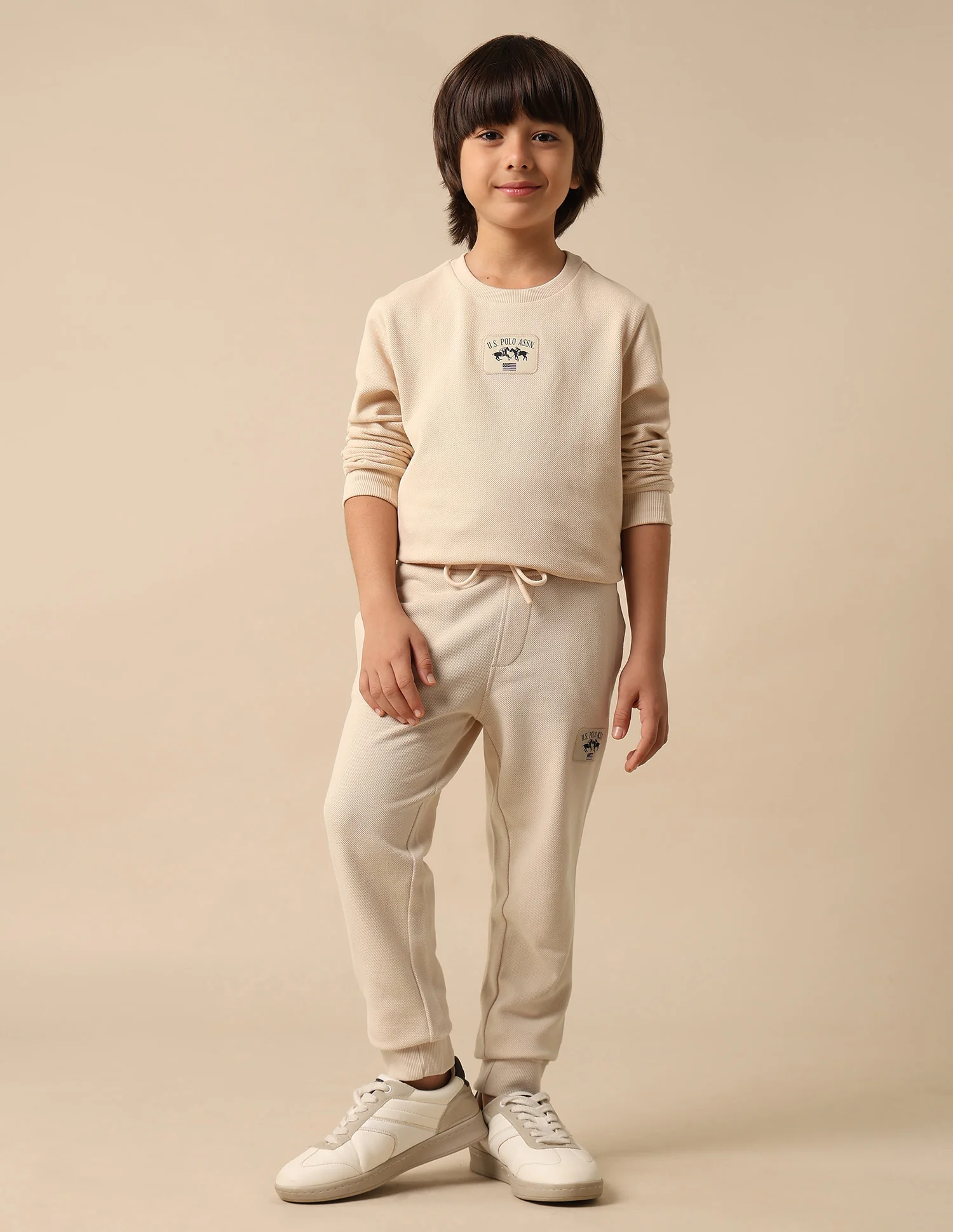 Textured Regular Fit Joggers - Image 3