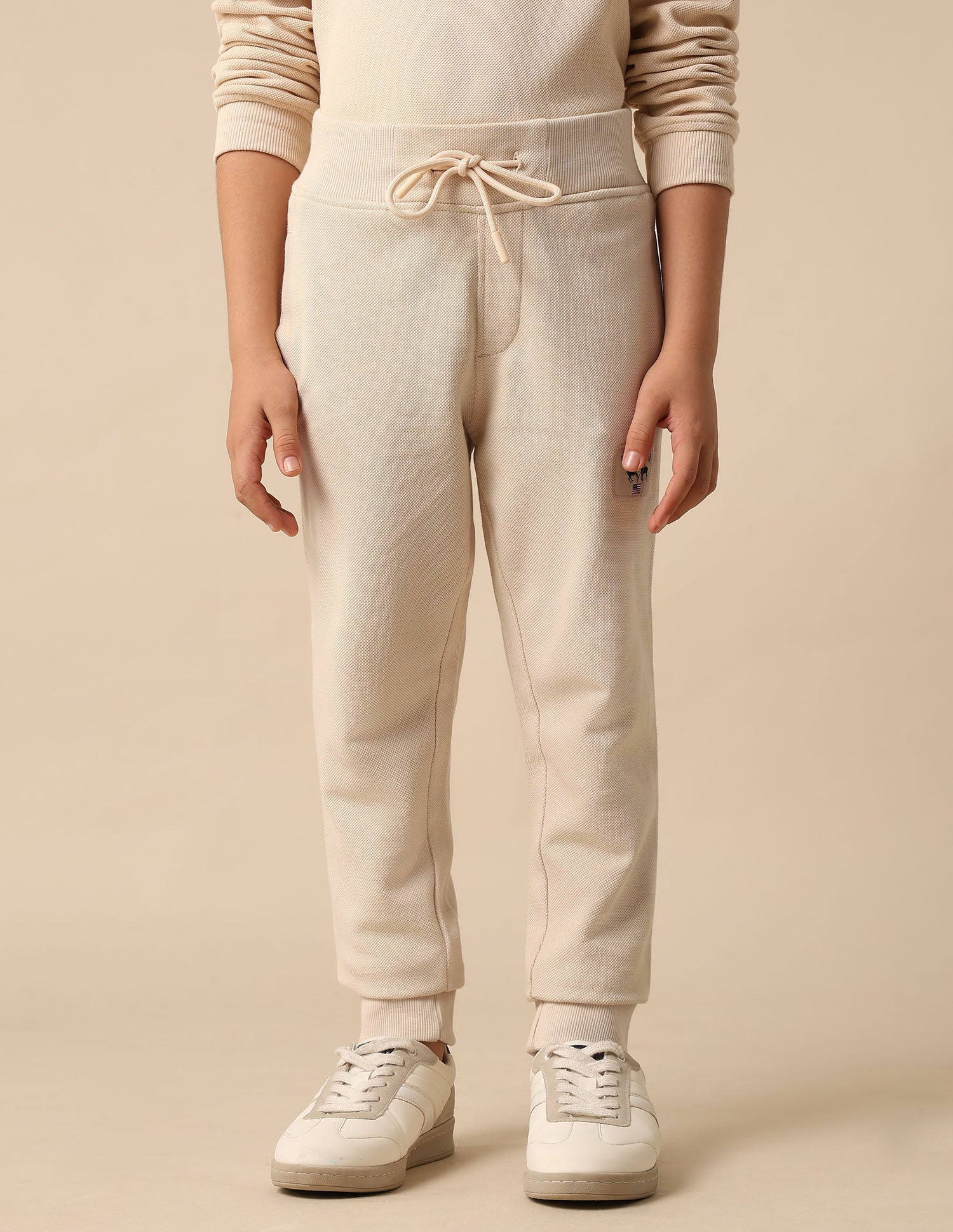 Textured Regular Fit Joggers - Image 4