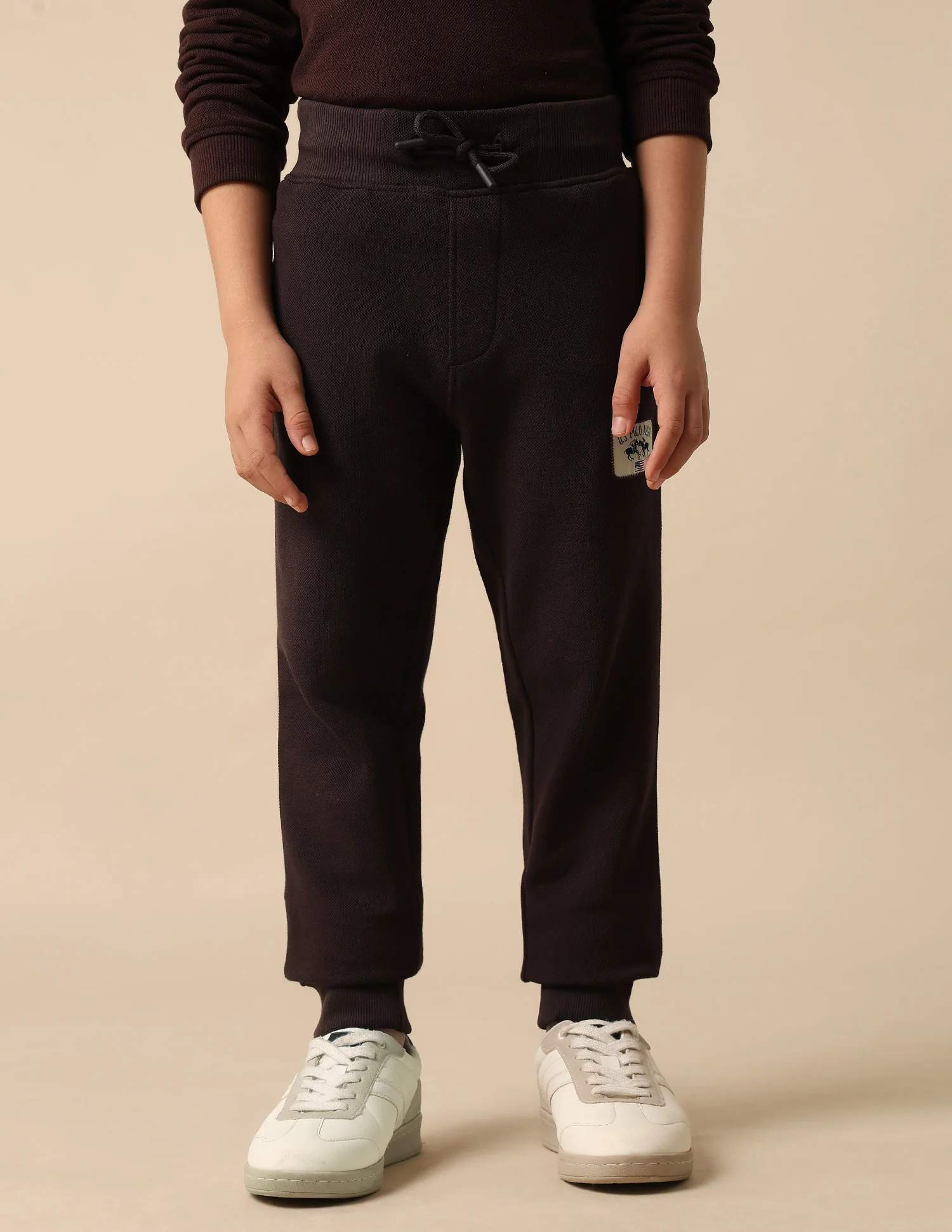 Textured Regular Fit Joggers - Image 4