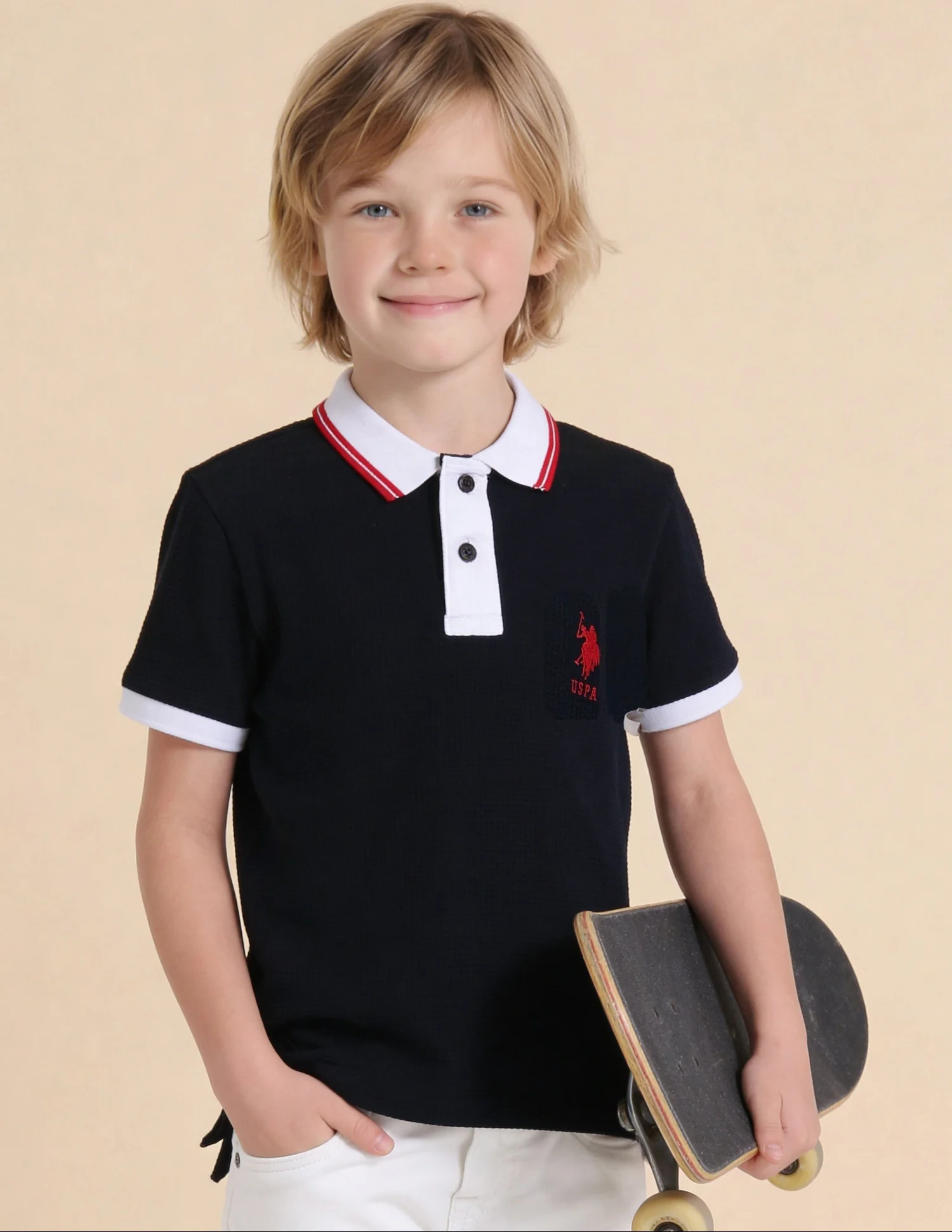 Textured Regular Fit Polo Shirt