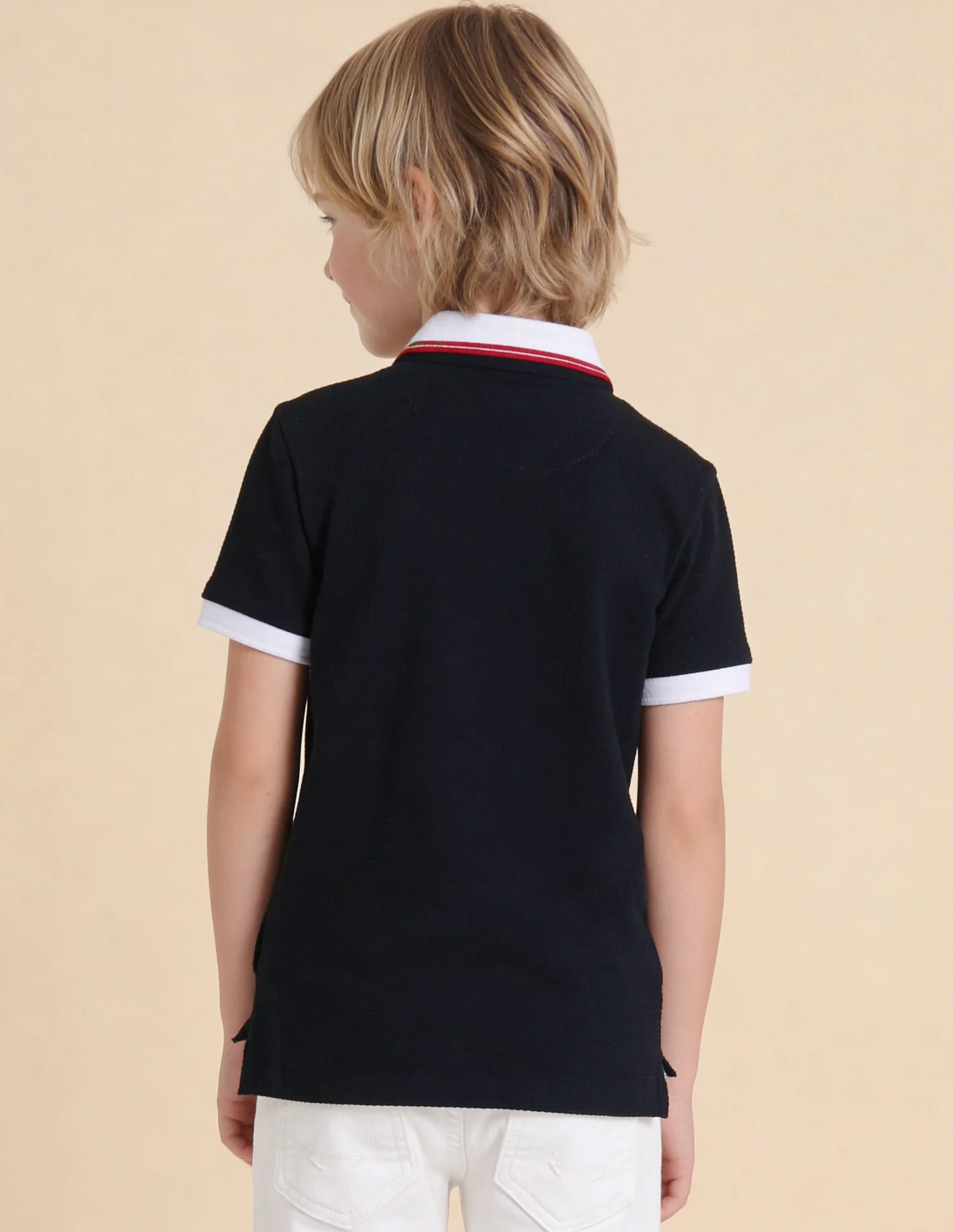 Textured Regular Fit Polo Shirt - Image 5