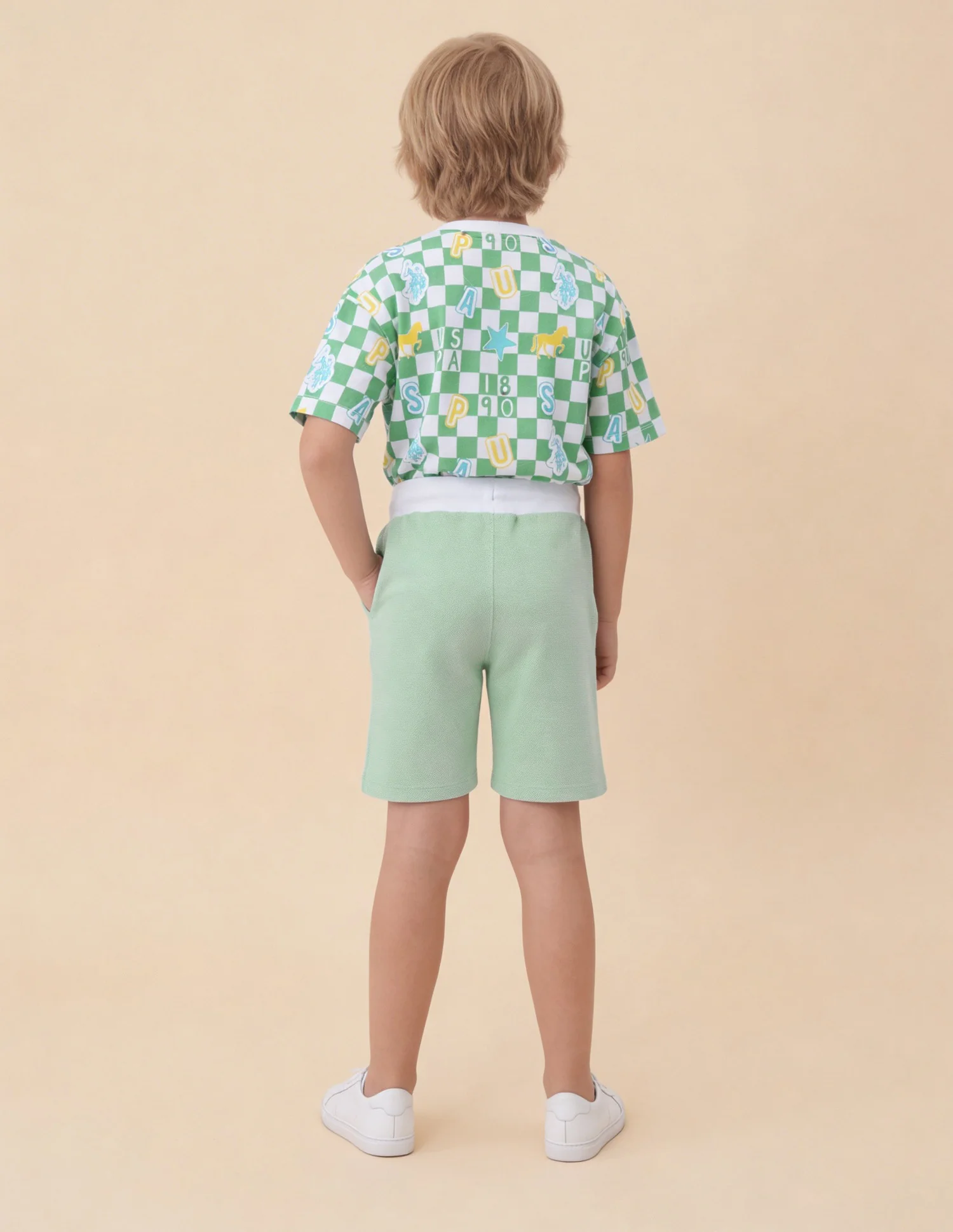 Textured Regular Fit Shorts - Image 4