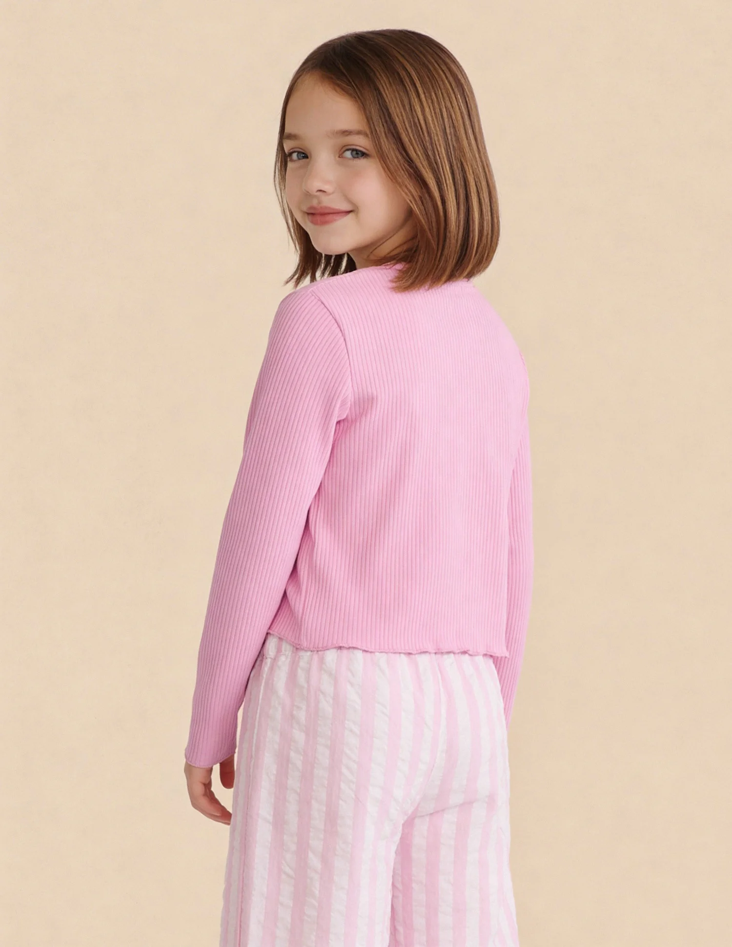 Textured Vertical Striped T-Shirt - Image 5