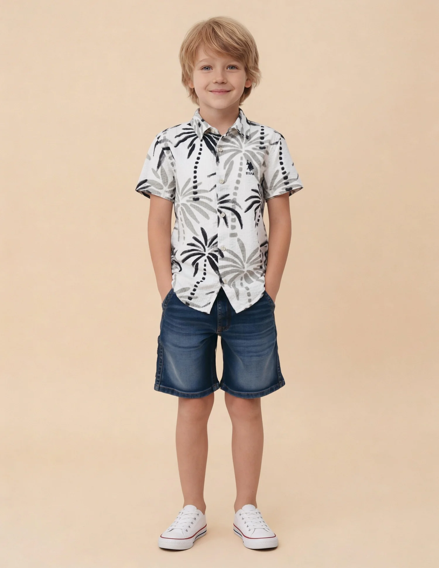 Tropical Printed Seersucker Shirt - Image 3
