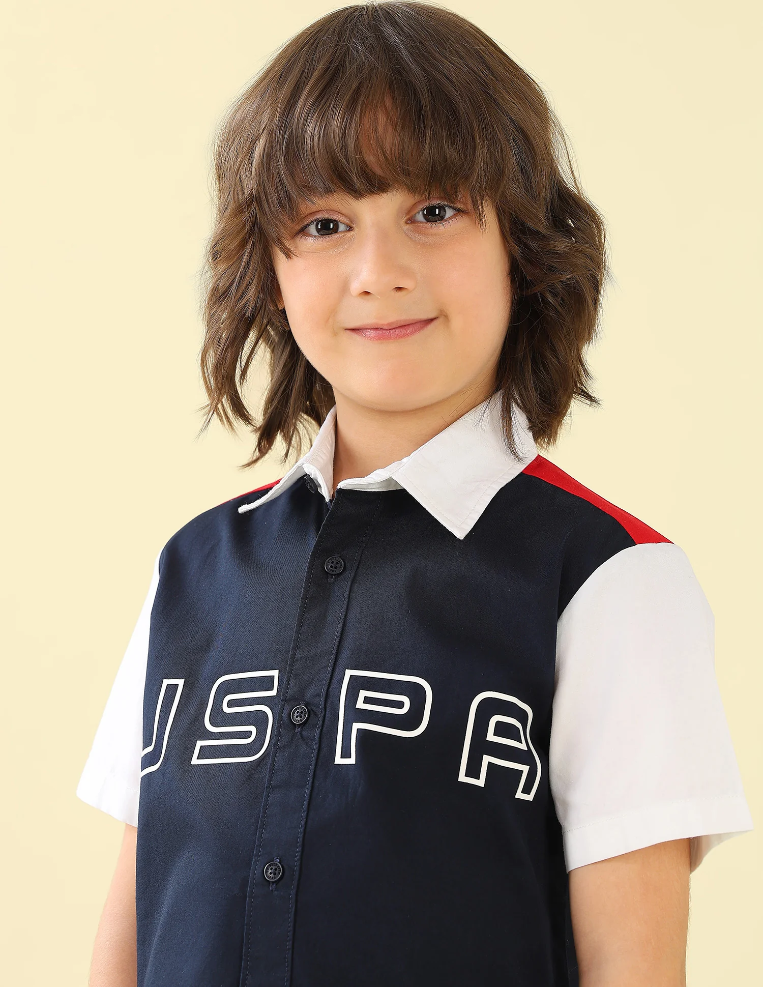 Twill Colorblocked Brand Printed Shirt - Image 7