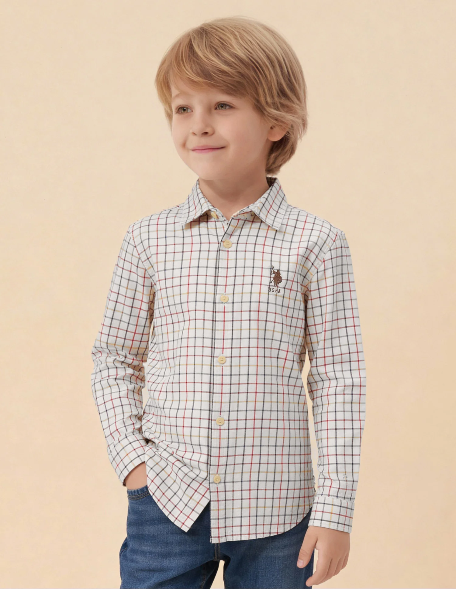 Twill Grid Tattersall Checked Shirt - Image 4