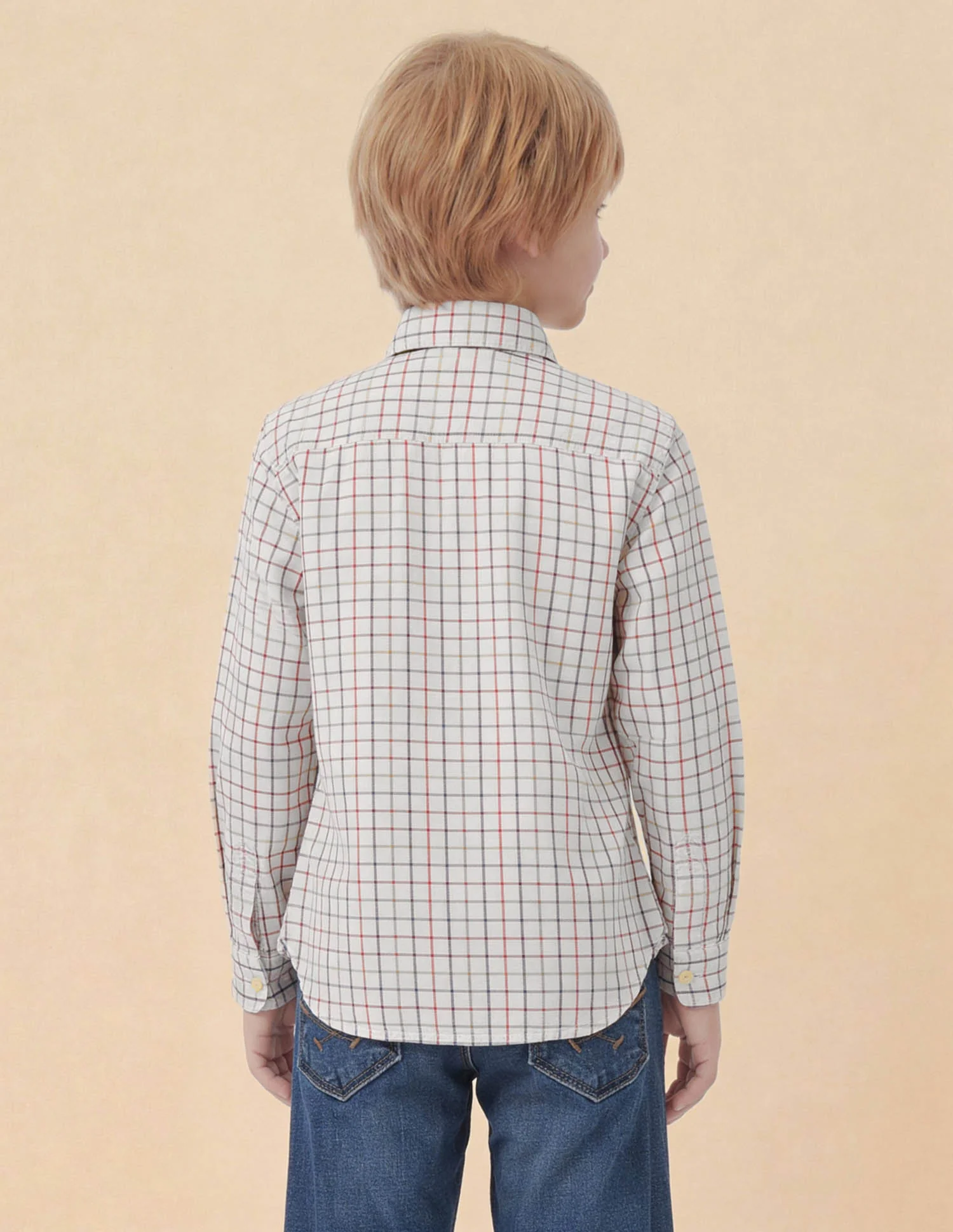Twill Grid Tattersall Checked Shirt - Image 5