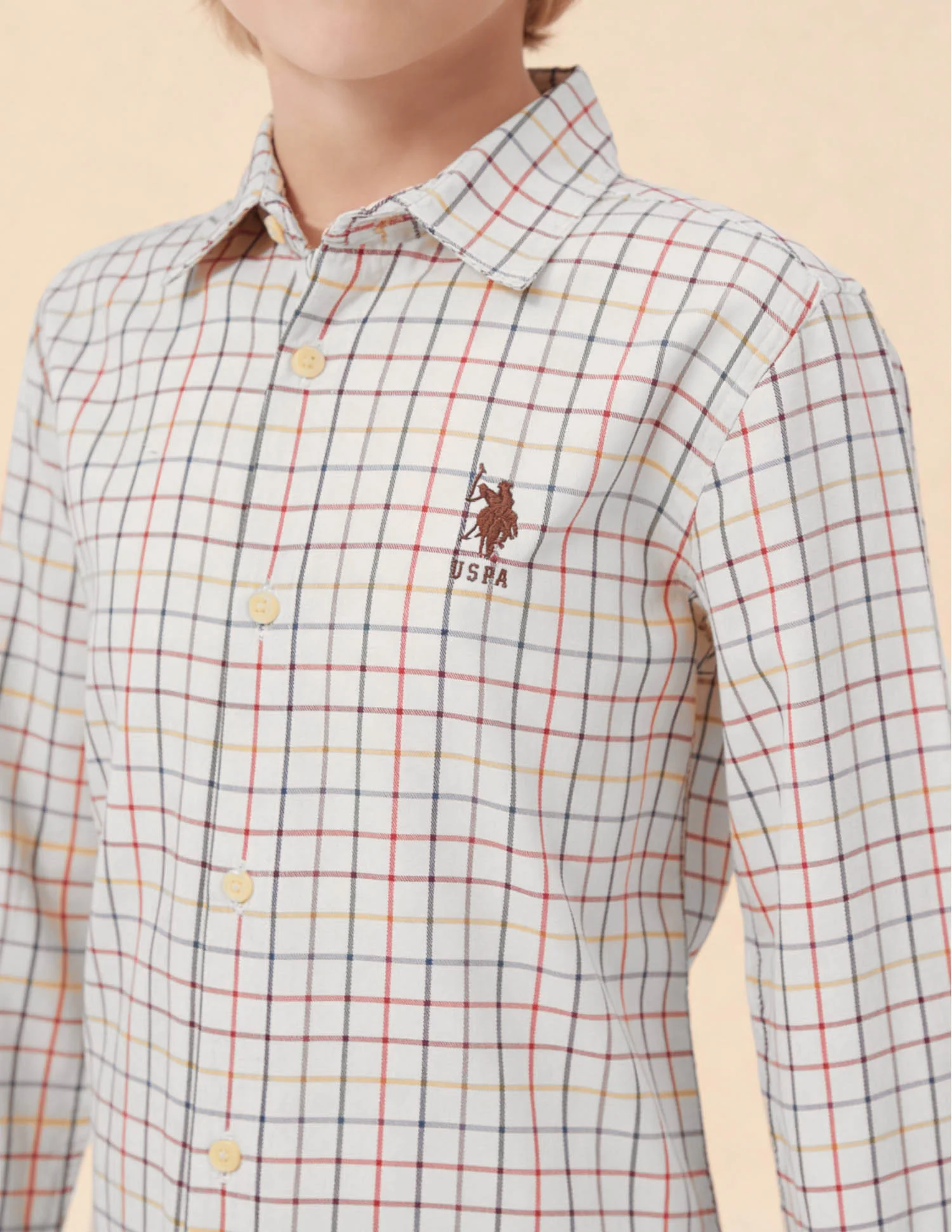 Twill Grid Tattersall Checked Shirt - Image 6
