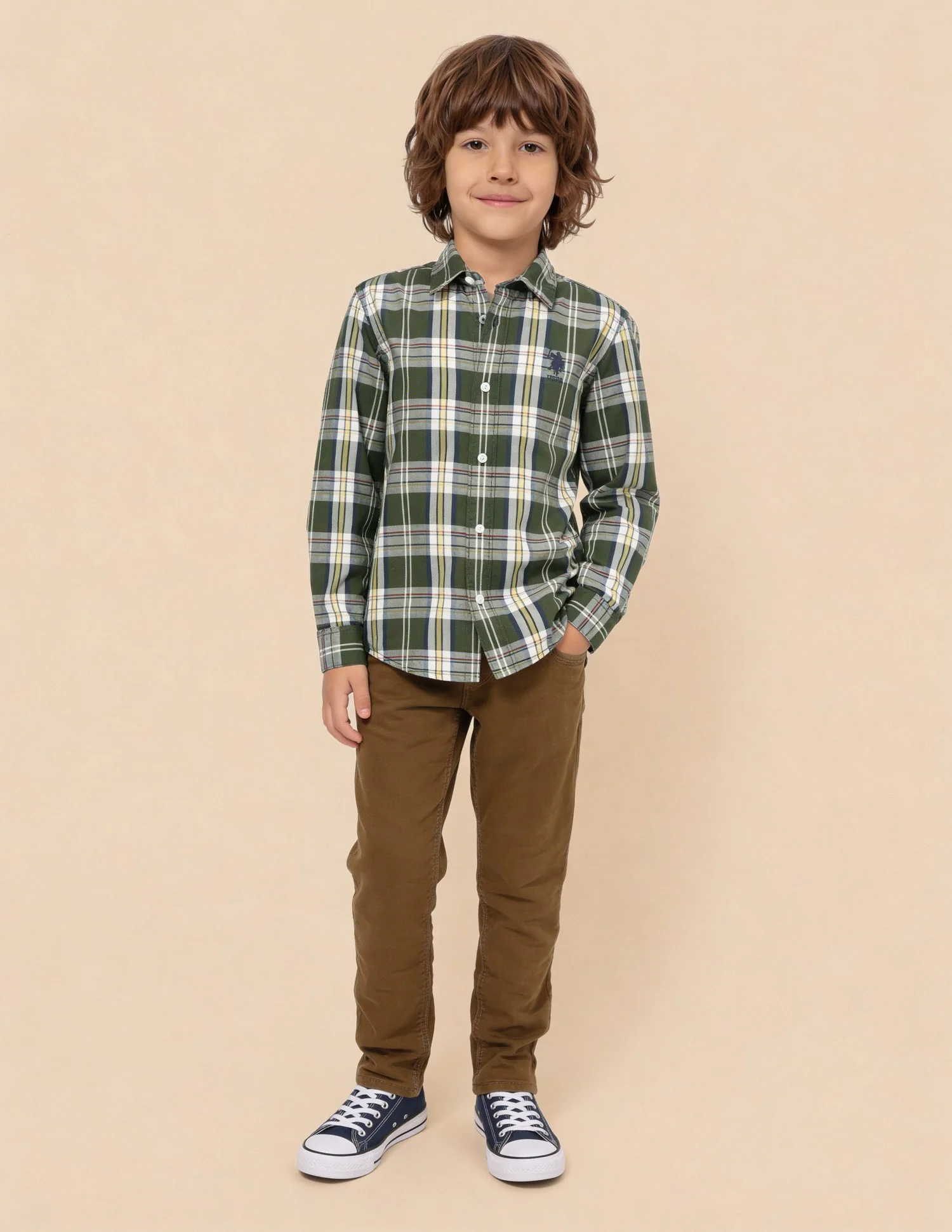 Twill Plaid Checked Shirt - Image 3