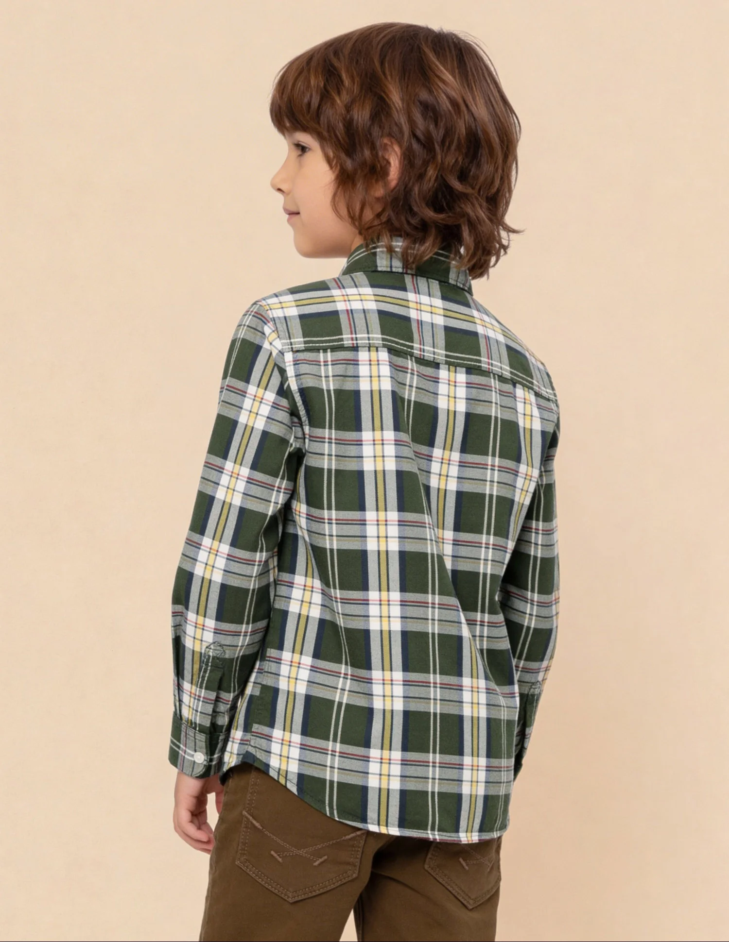 Twill Plaid Checked Shirt - Image 5