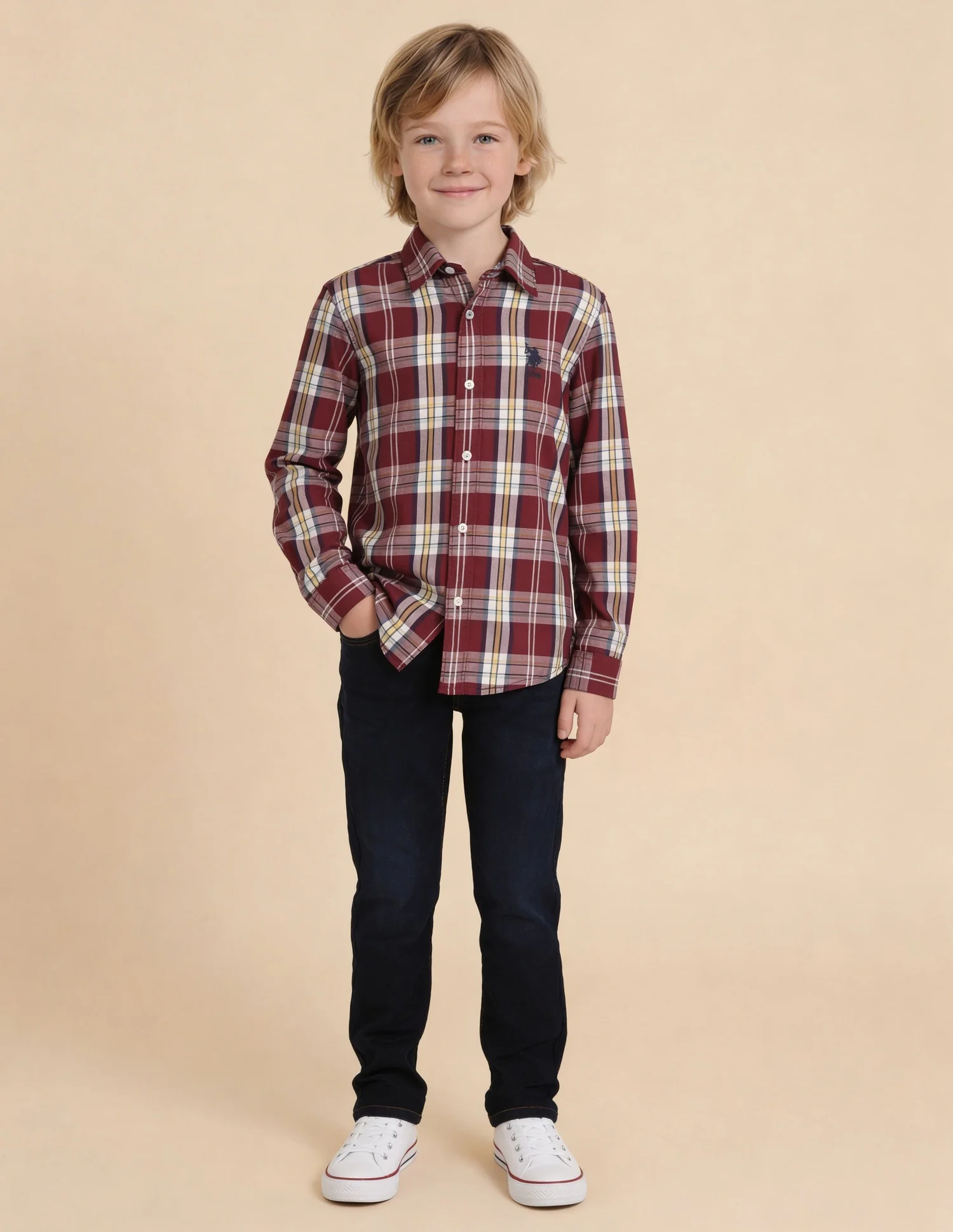 Twill Plaid Checked Shirt - Image 3