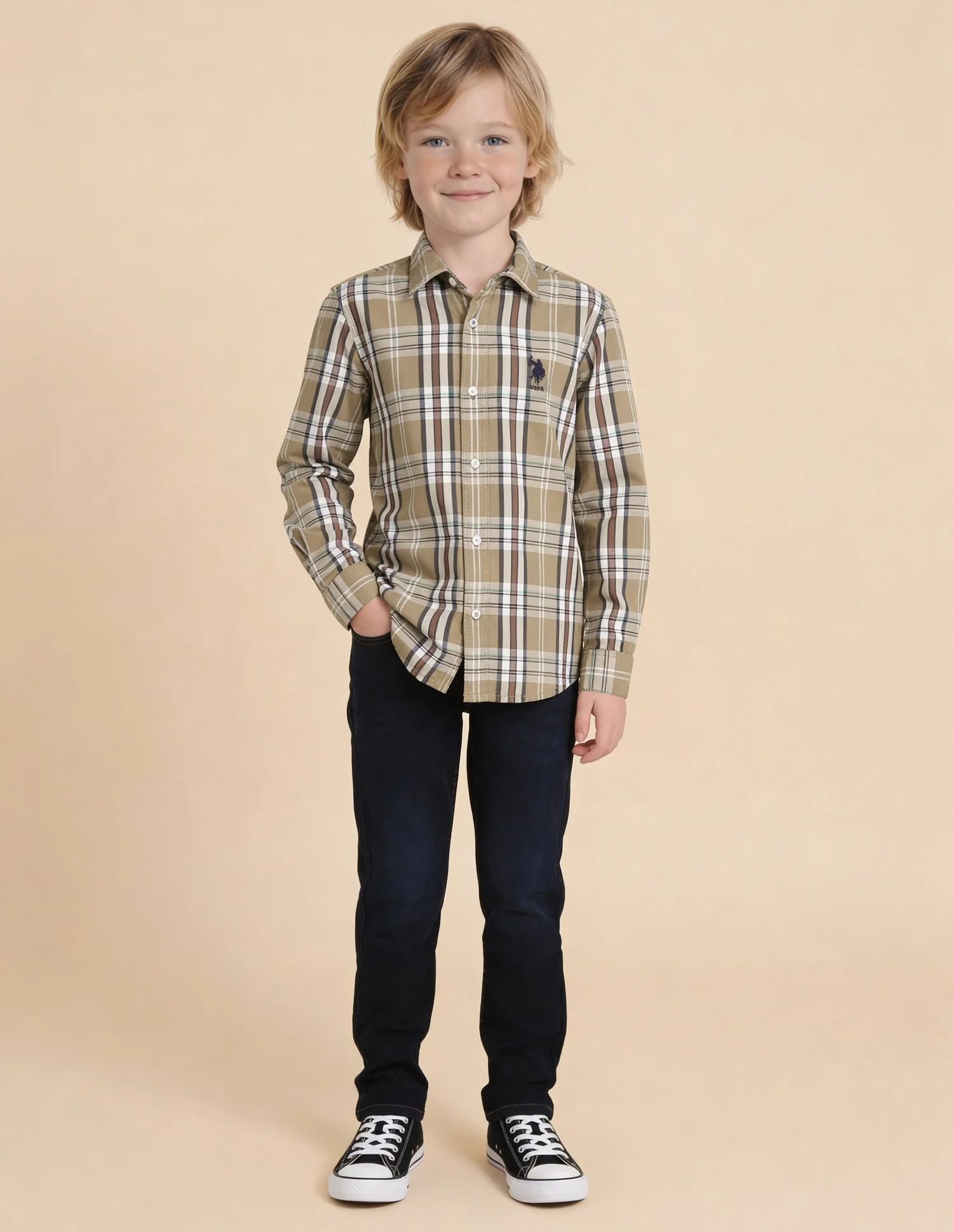 Twill Plaid Checked Shirt - Image 3