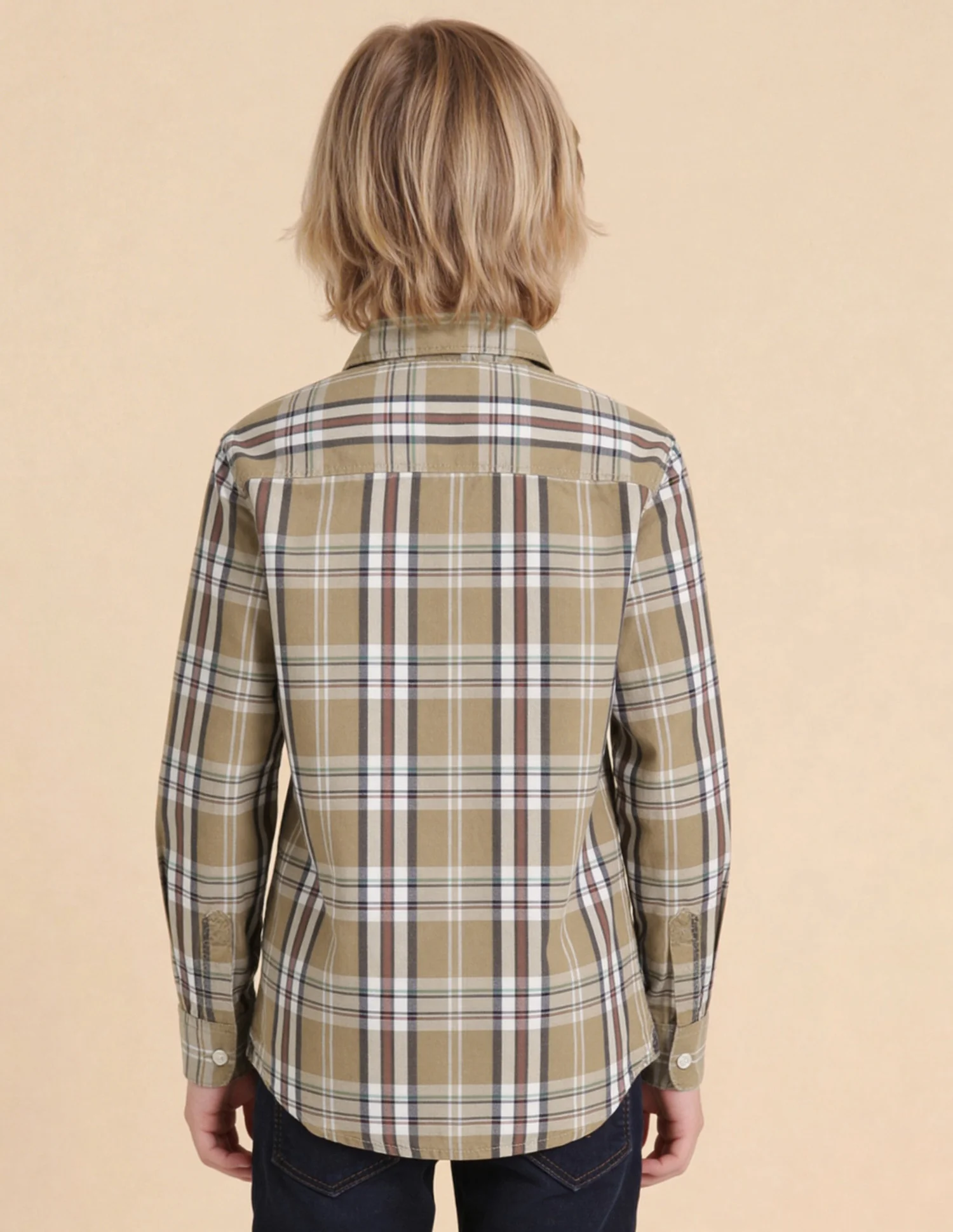 Twill Plaid Checked Shirt - Image 5