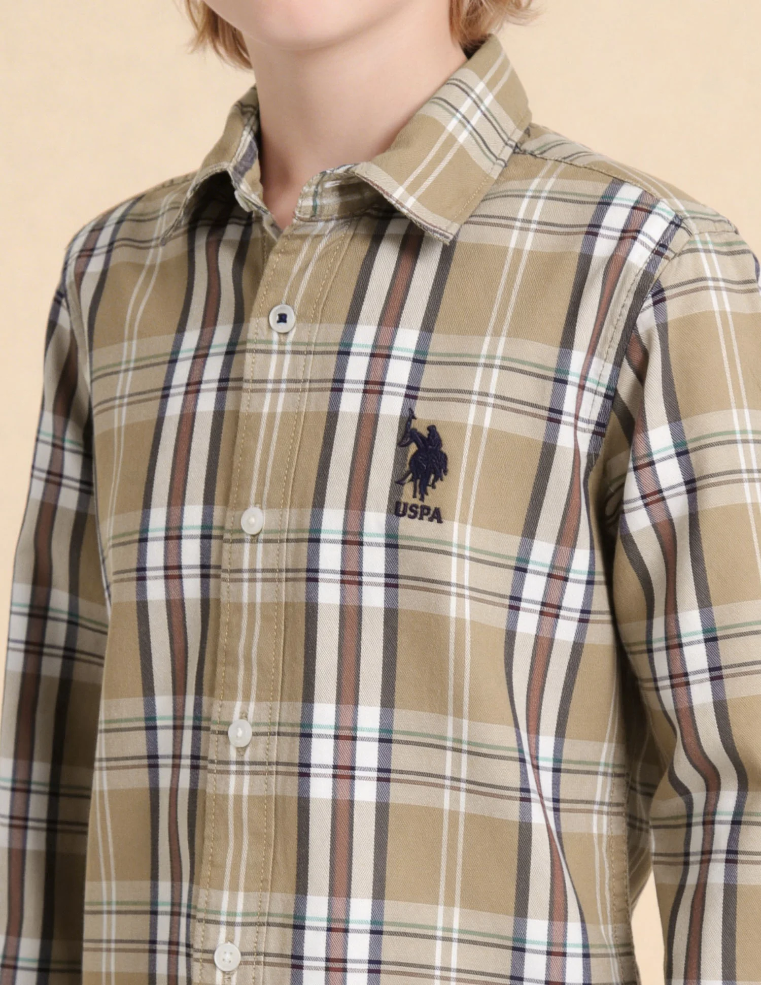 Twill Plaid Checked Shirt - Image 6