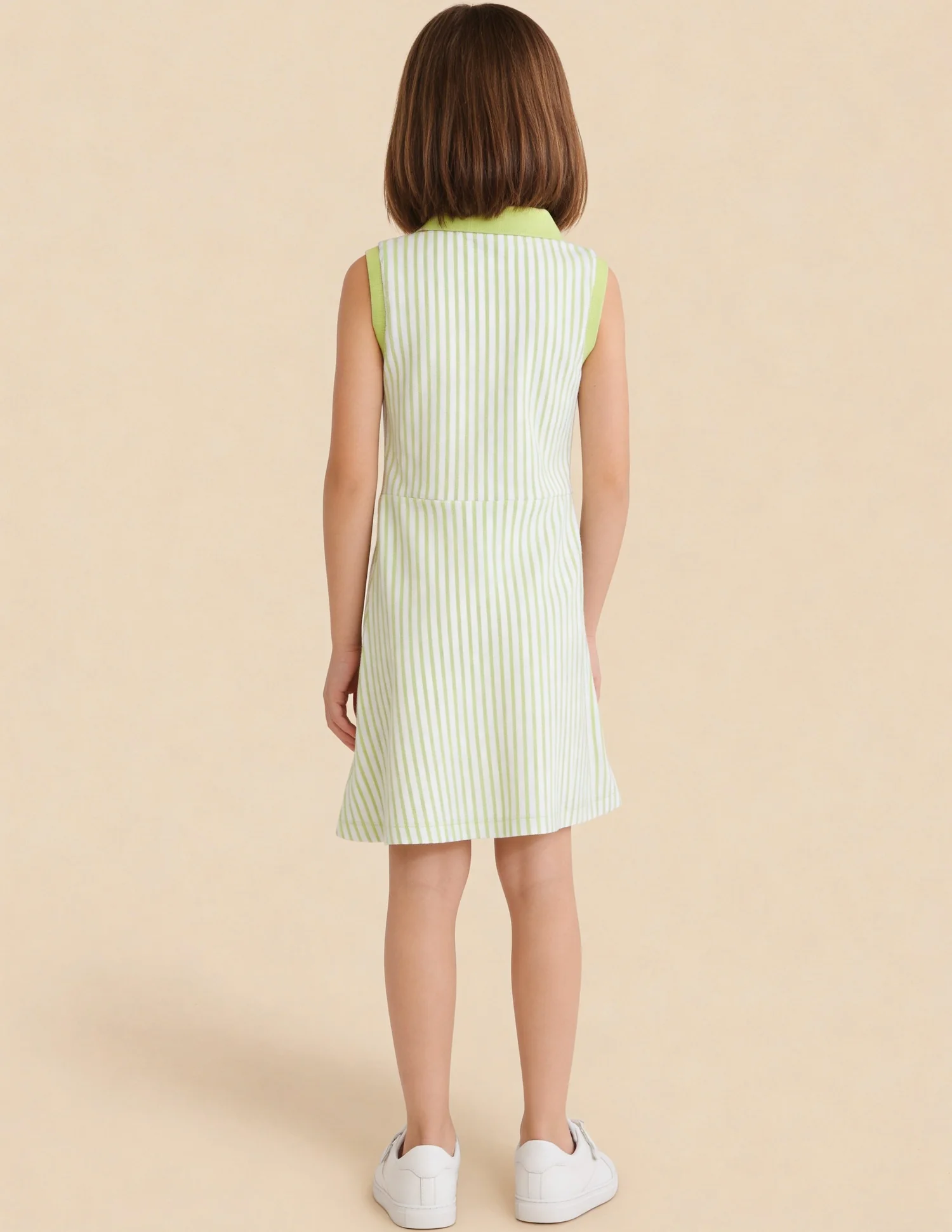 Vertical Striped A-Line Dress - Image 4