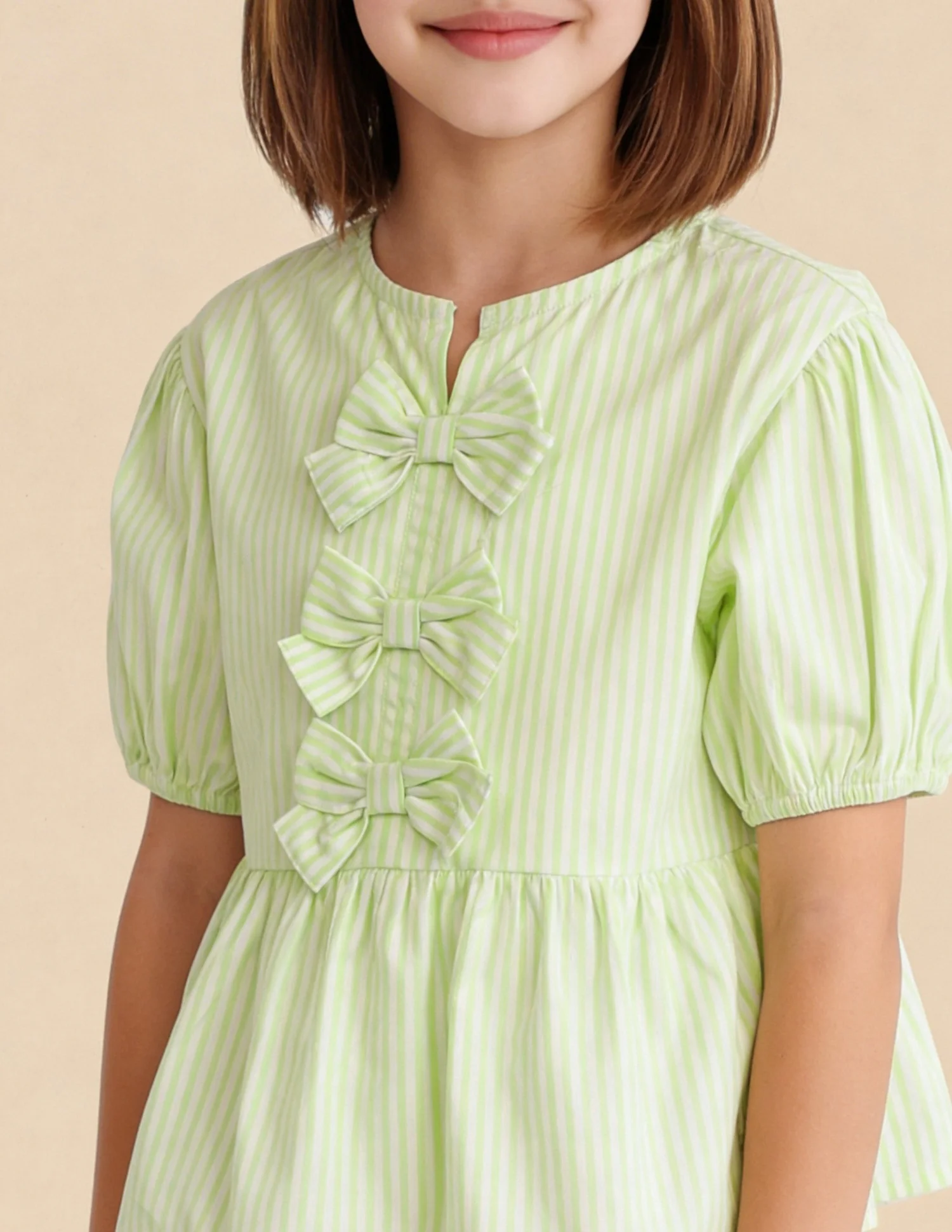 Vertical Striped Bow Top - Image 6