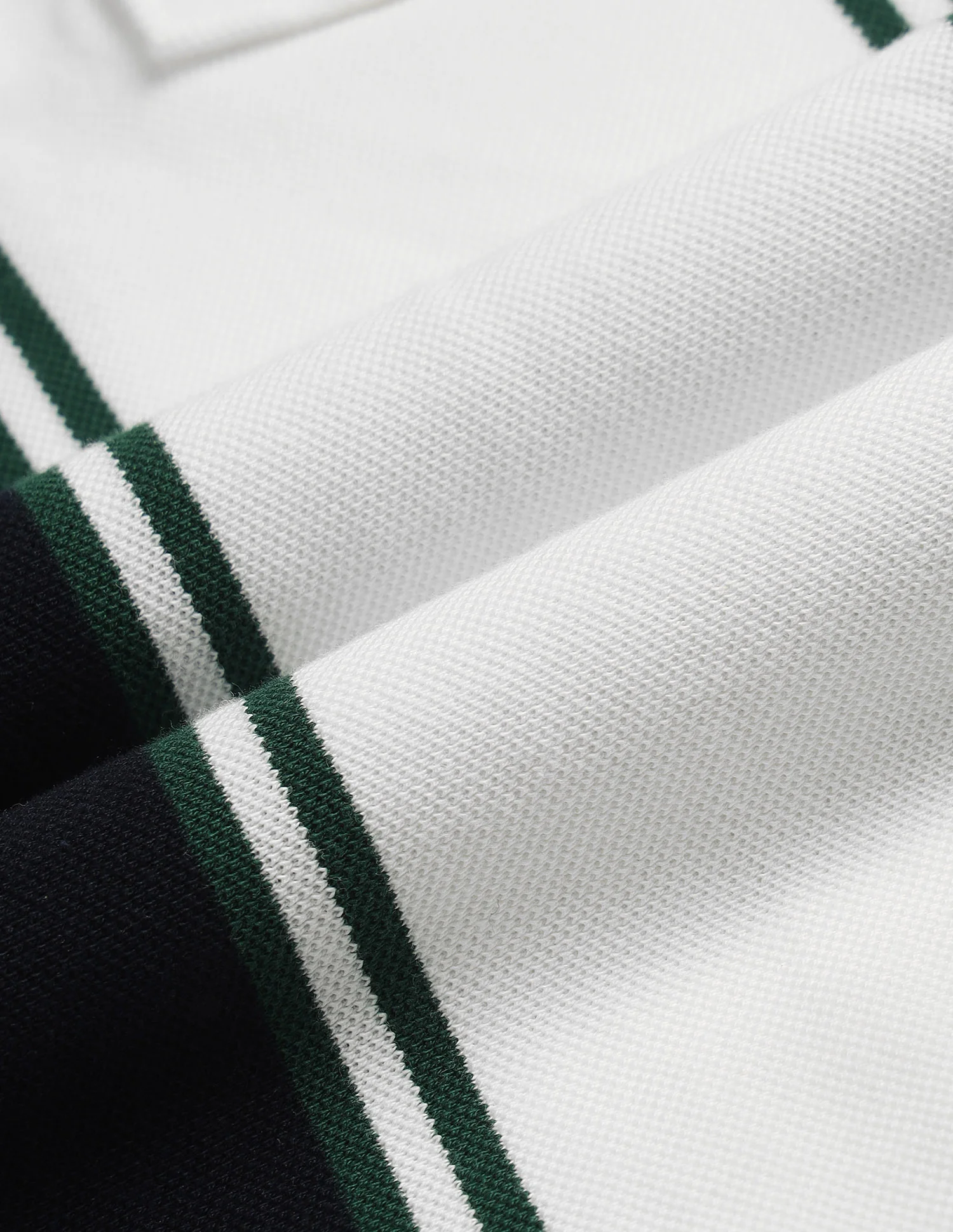 Vertical Striped Colorblocked Regular Fit Polo Shirt - Image 2