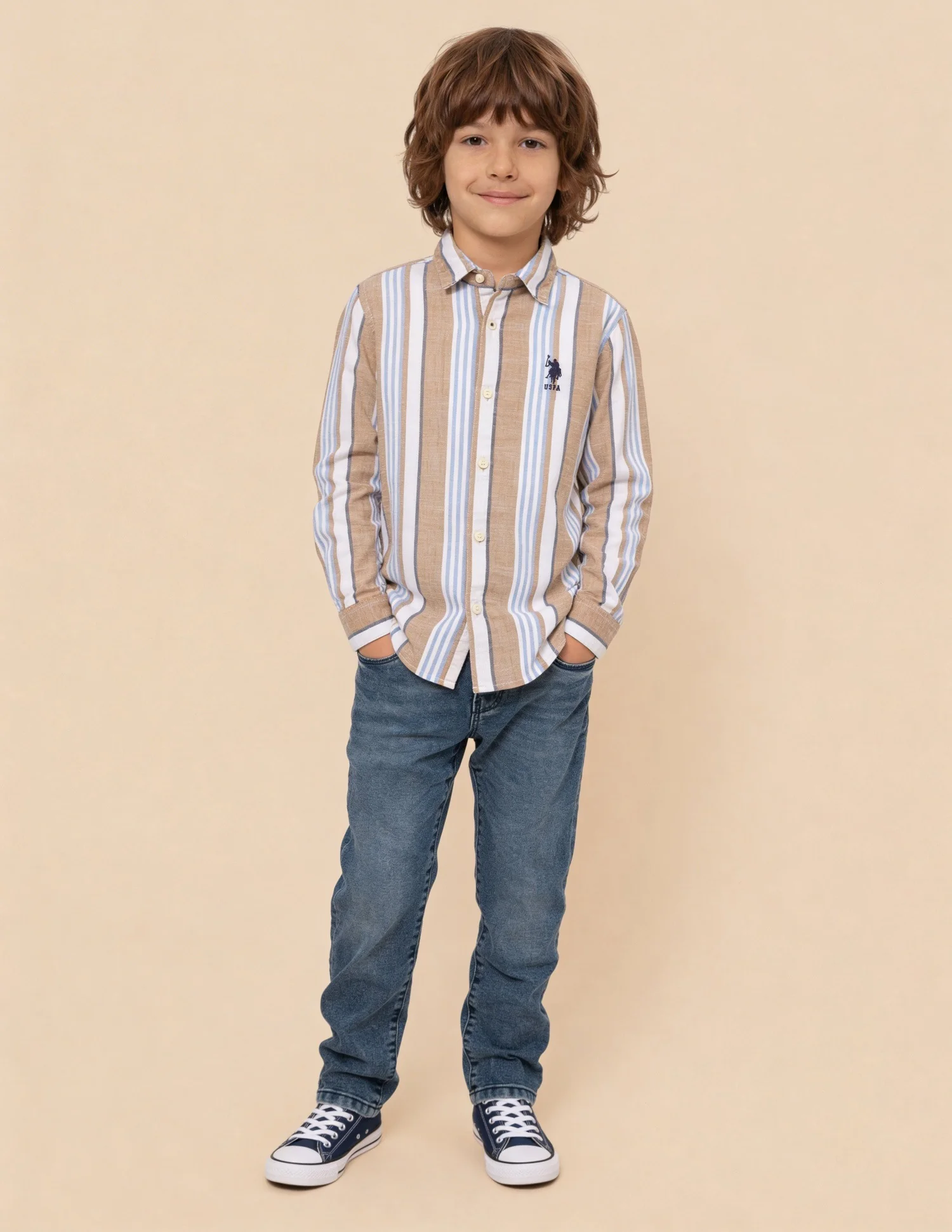 Vertical Striped Dobby Shirt - Image 3