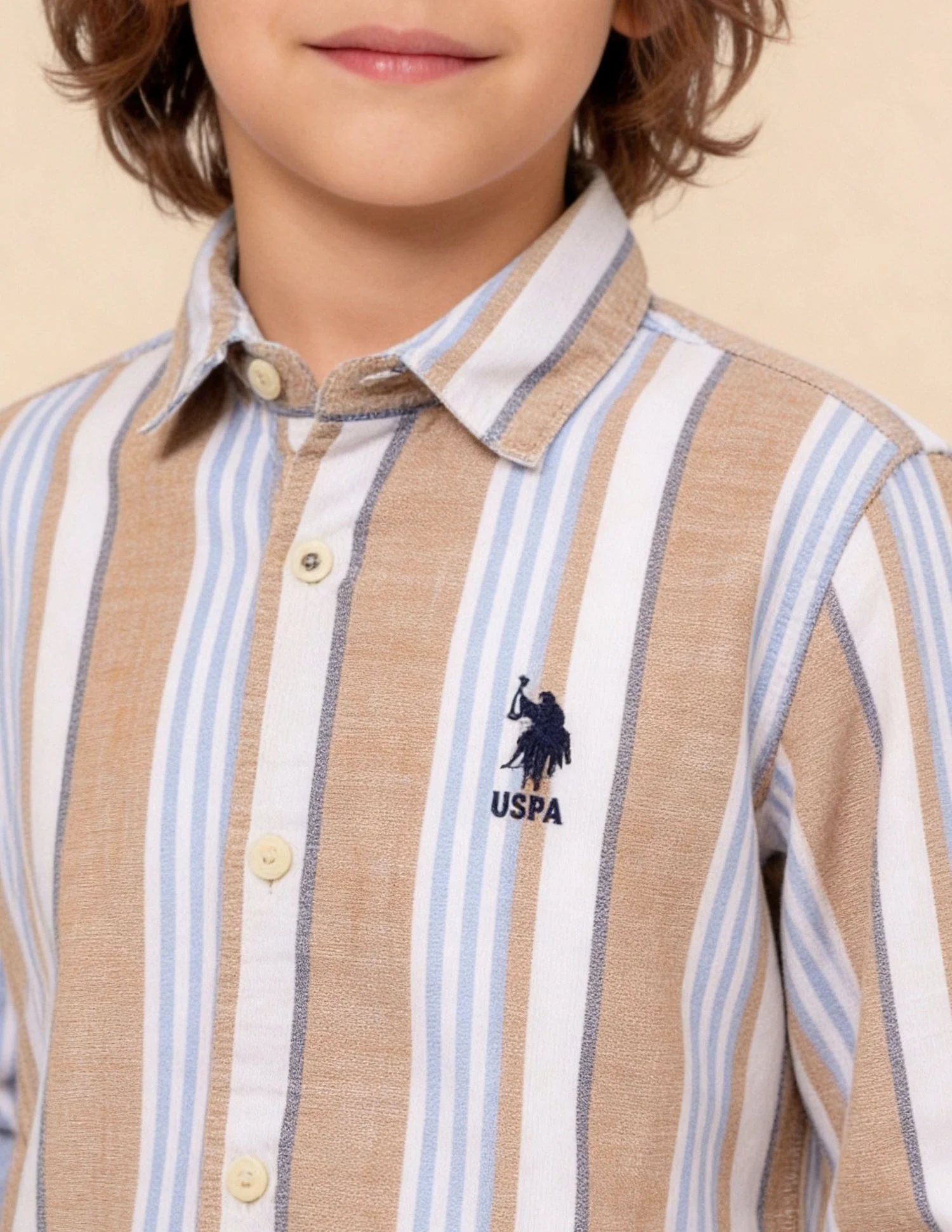 Vertical Striped Dobby Shirt - Image 6