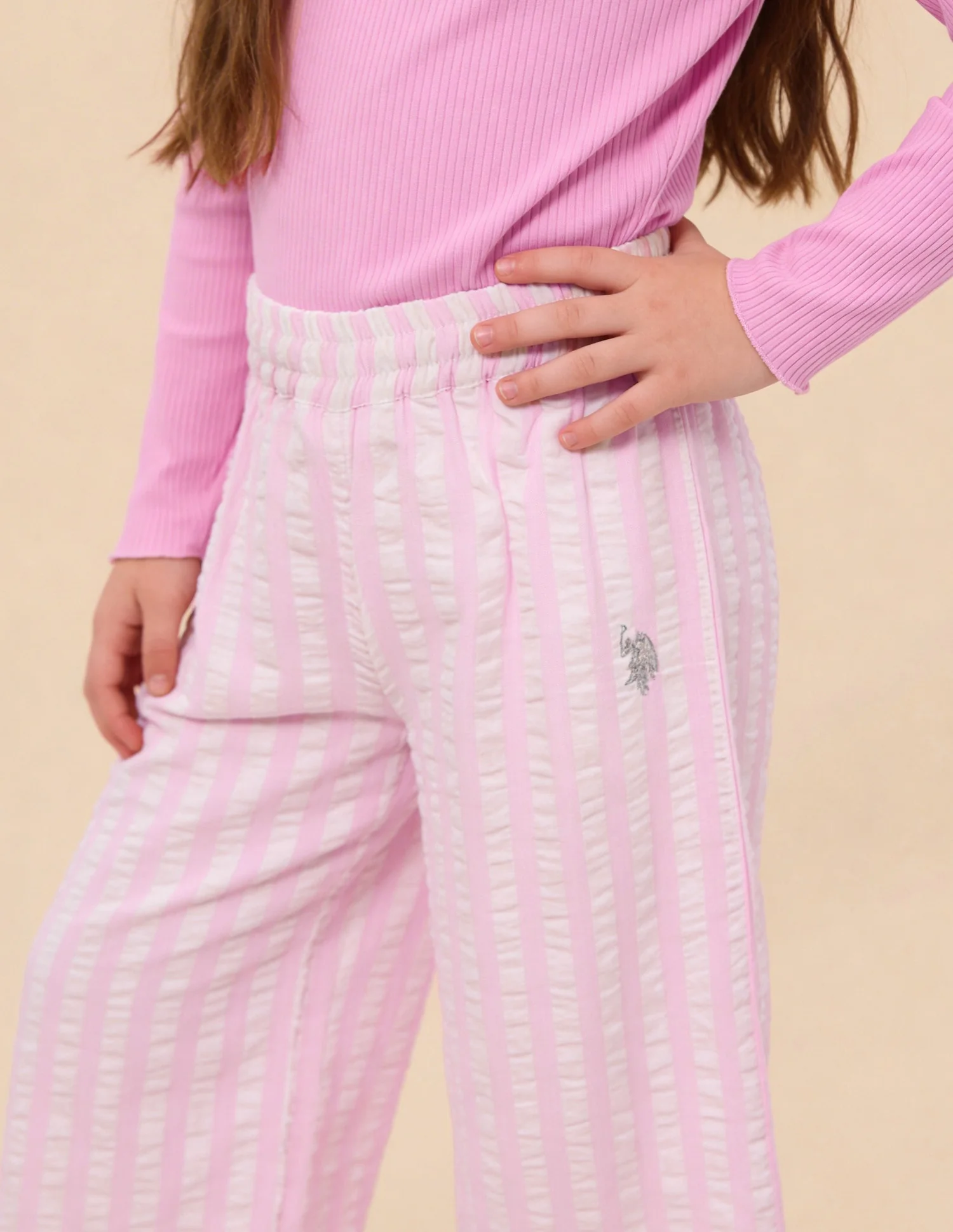 Vertical Striped Flared Fit Trousers - Image 5