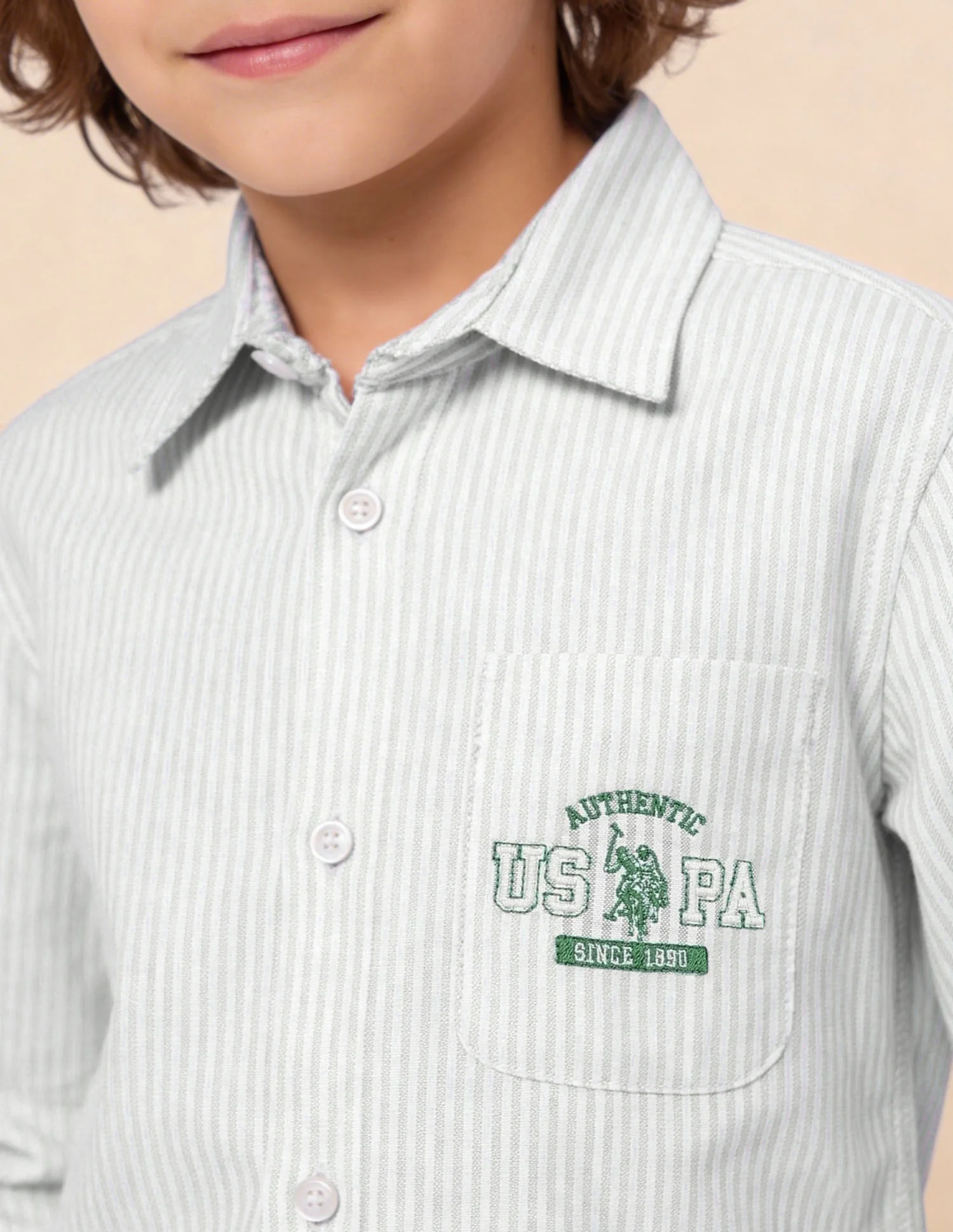 Vertical Striped Oxford Shirt - Image 6
