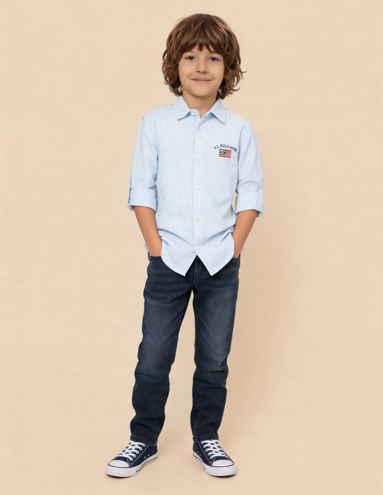 Vertical Striped Oxford Shirt - Image 3