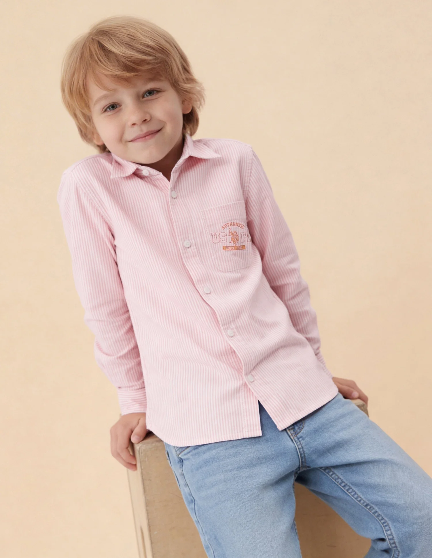 Vertical Striped Oxford Shirt