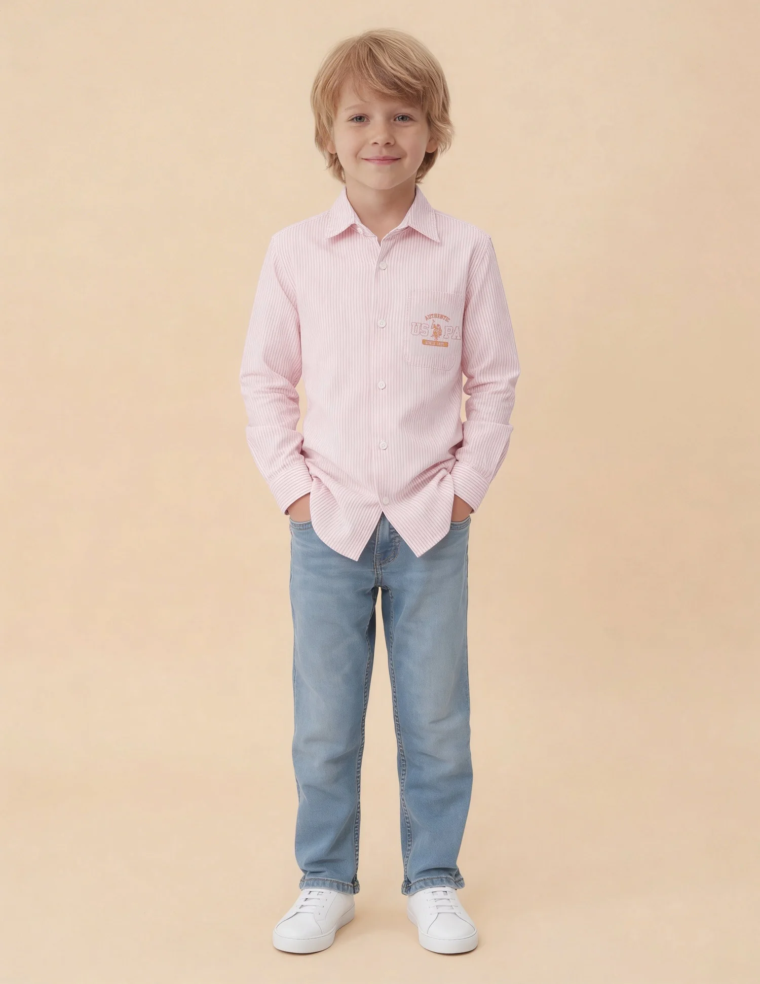 Vertical Striped Oxford Shirt - Image 3