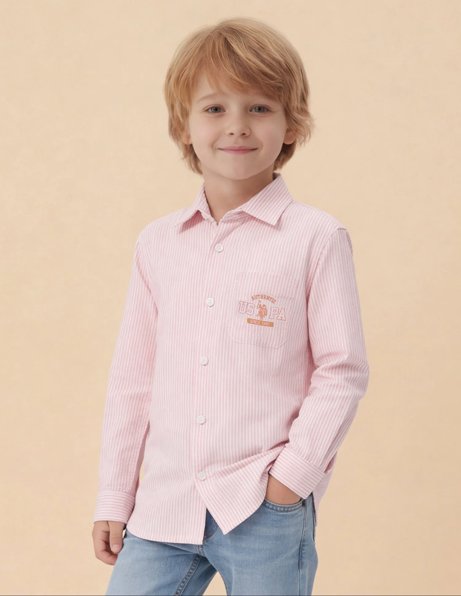 Vertical Striped Oxford Shirt - Image 4