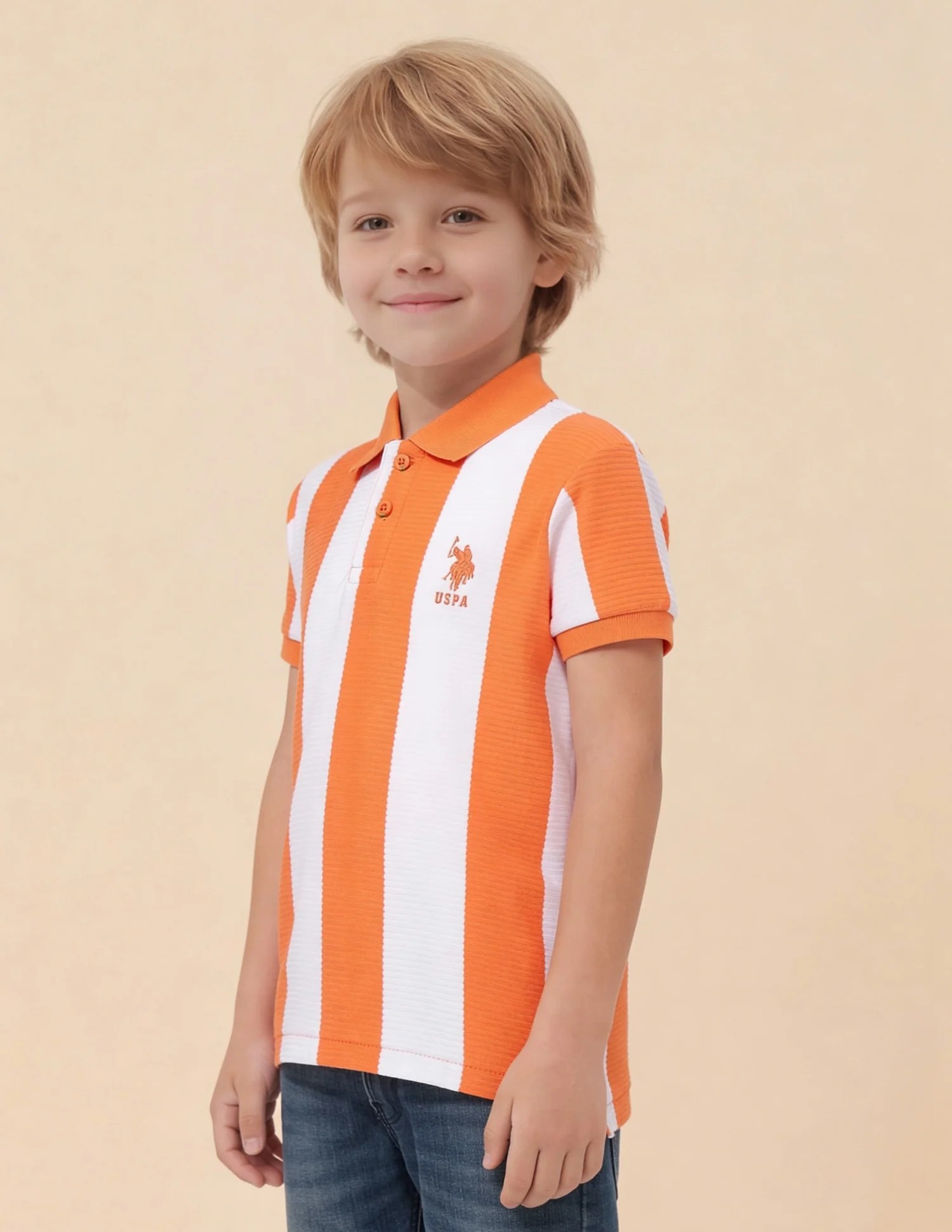 Vertical Striped Regular Fit Polo Shirt - Image 3
