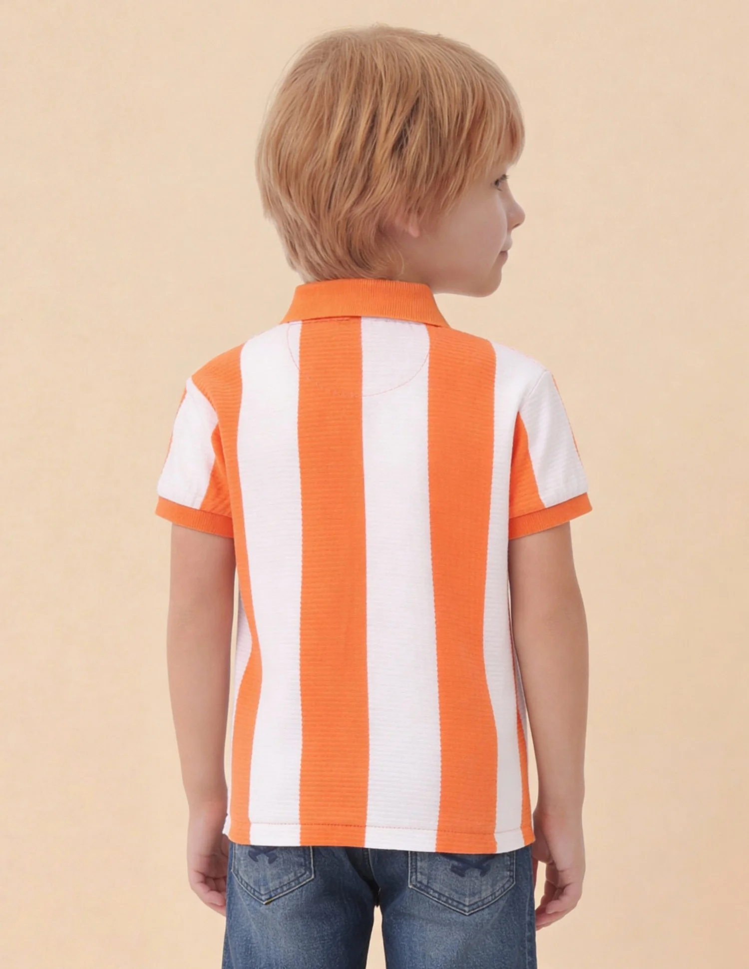 Vertical Striped Regular Fit Polo Shirt - Image 5