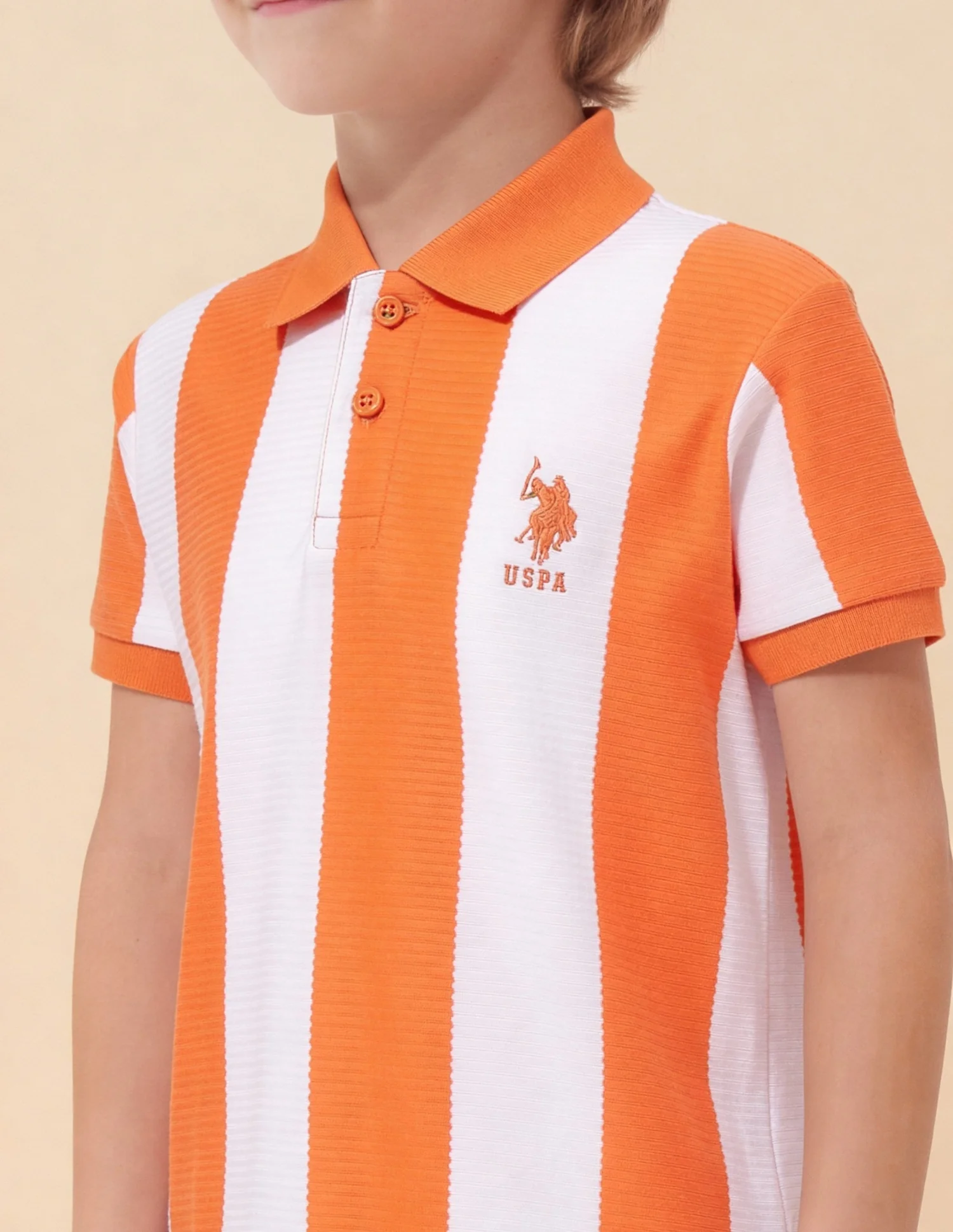 Vertical Striped Regular Fit Polo Shirt - Image 6