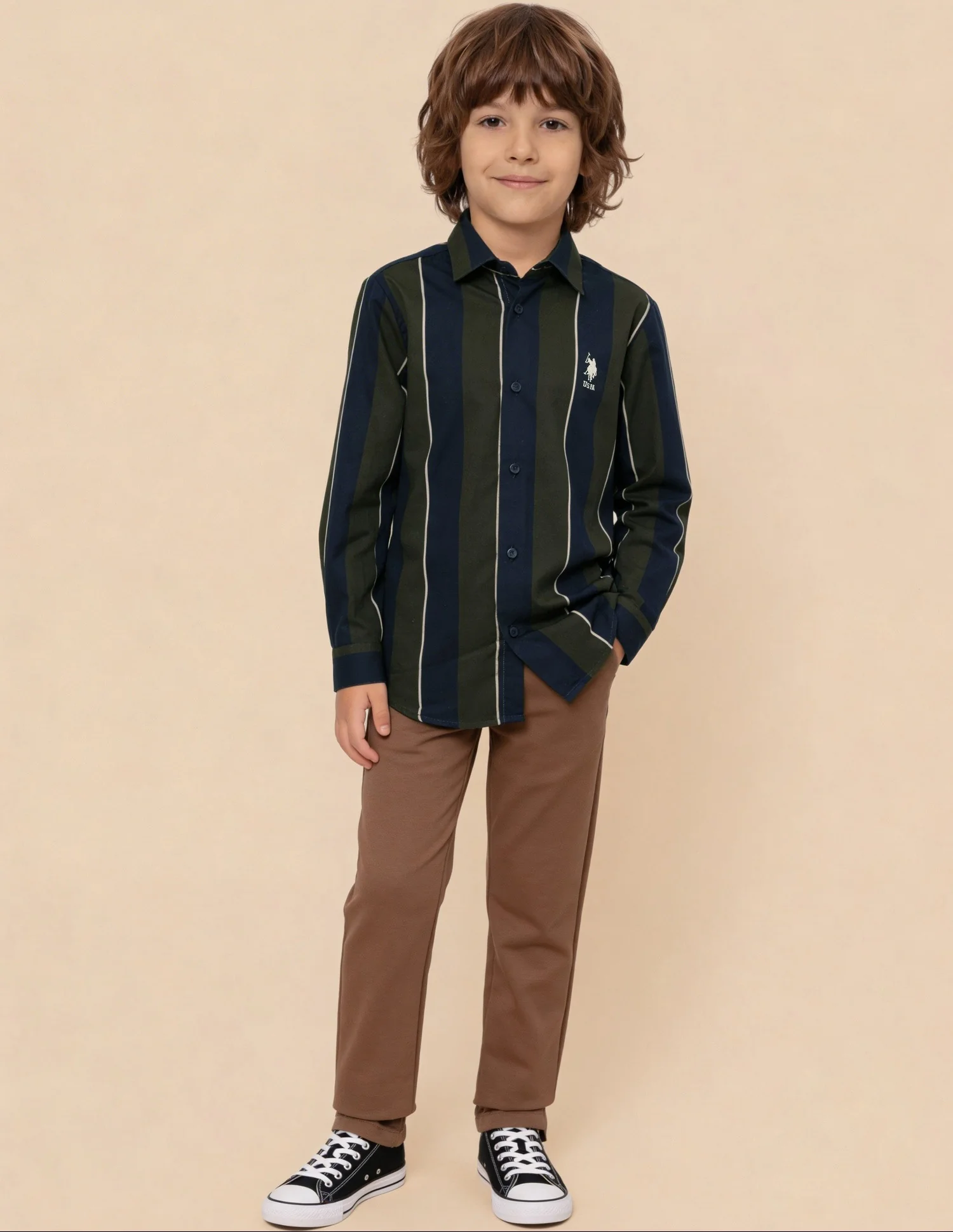 Vertical Striped Regular Fit Shirt - Image 3