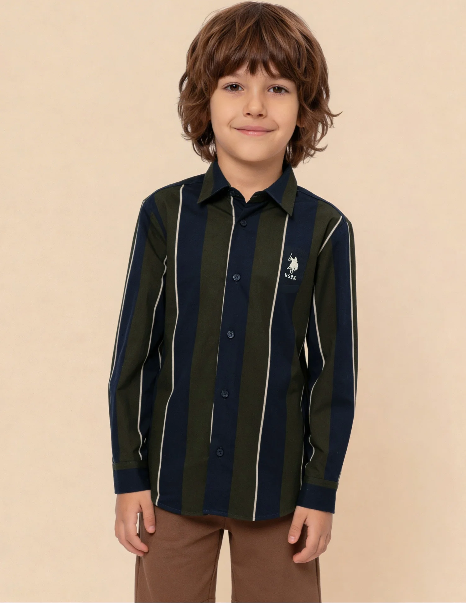 Vertical Striped Regular Fit Shirt - Image 4