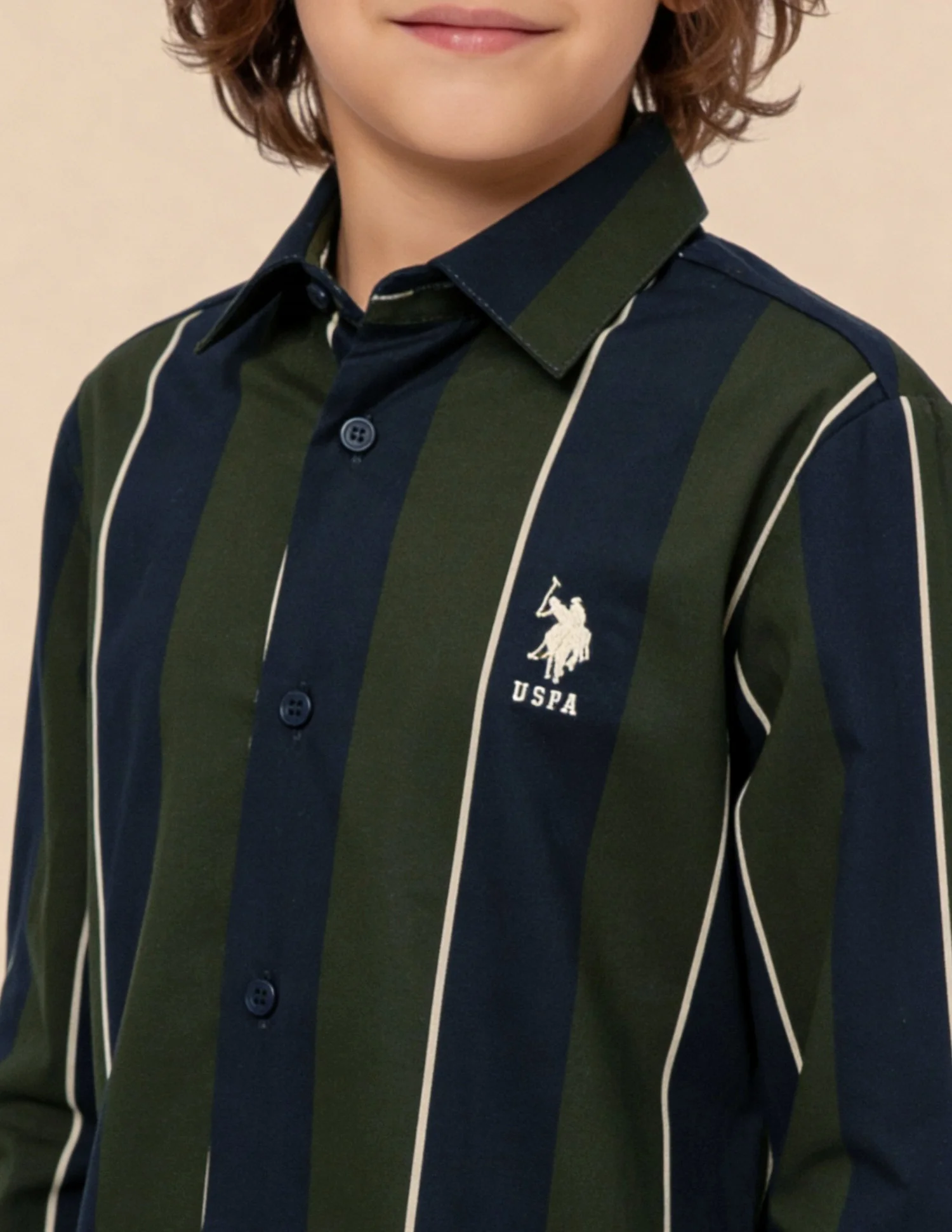Vertical Striped Regular Fit Shirt - Image 6