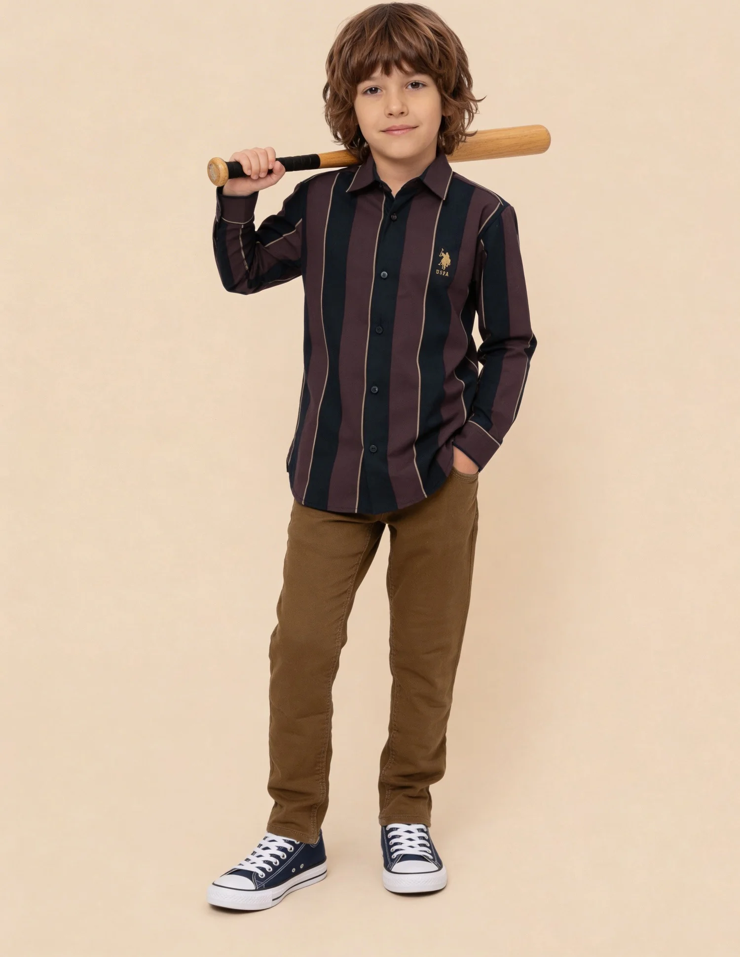 Vertical Striped Regular Fit Shirt