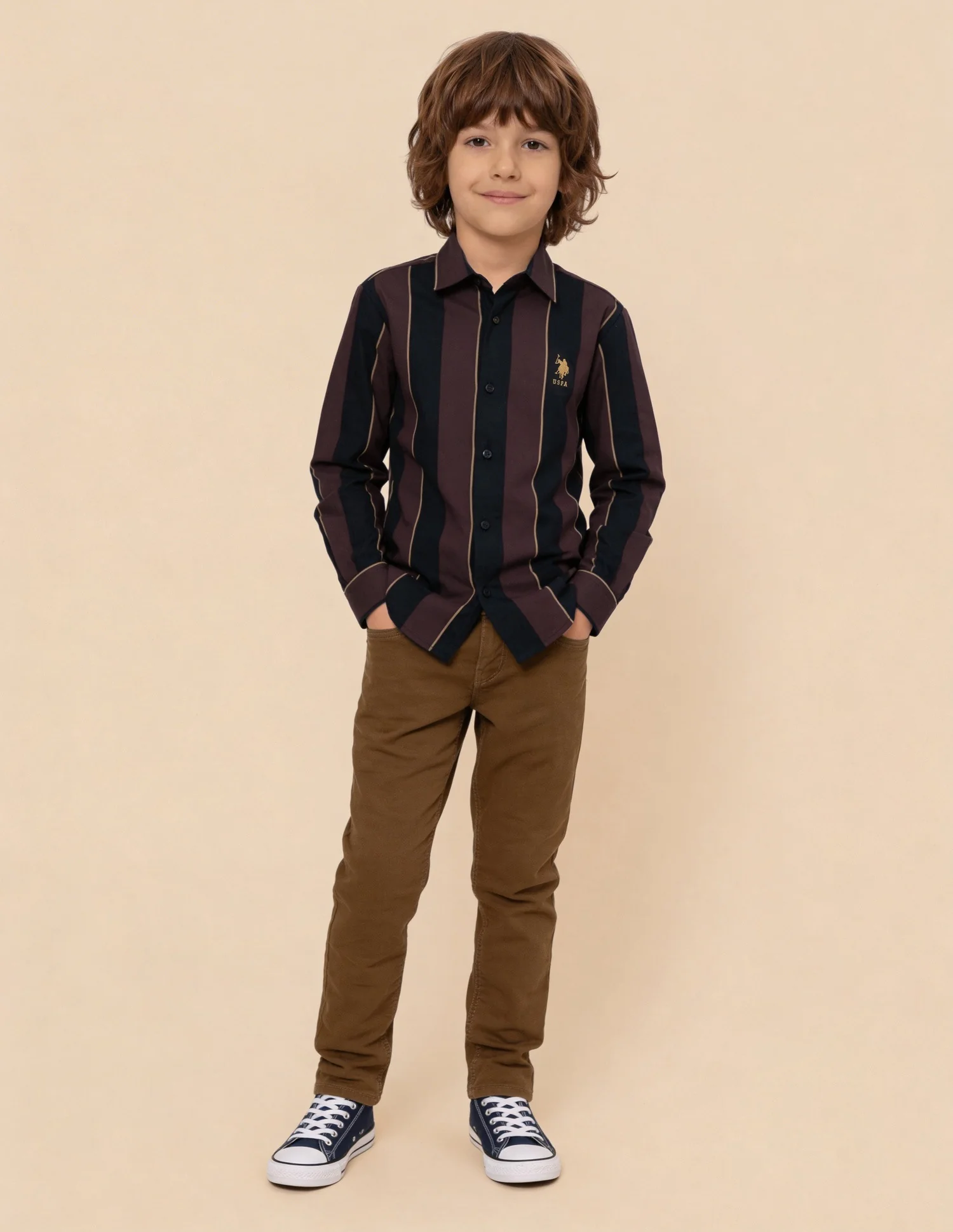 Vertical Striped Regular Fit Shirt - Image 3