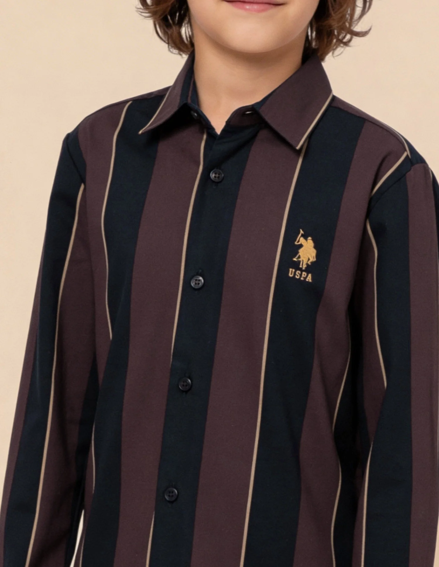 Vertical Striped Regular Fit Shirt - Image 6