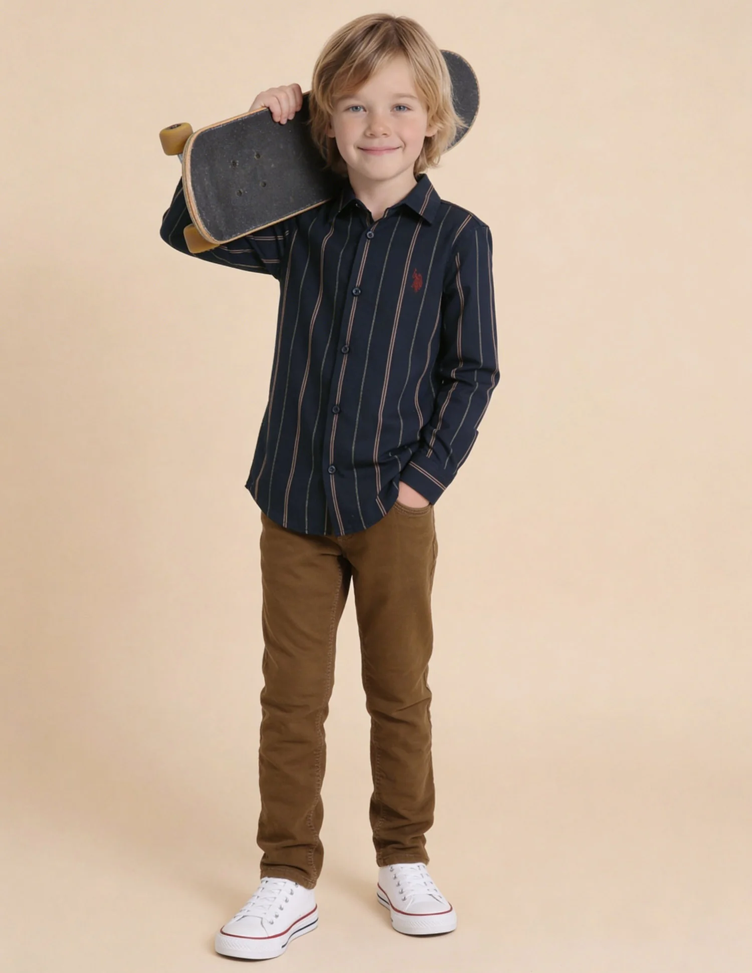 Vertical Striped Regular Fit Shirt