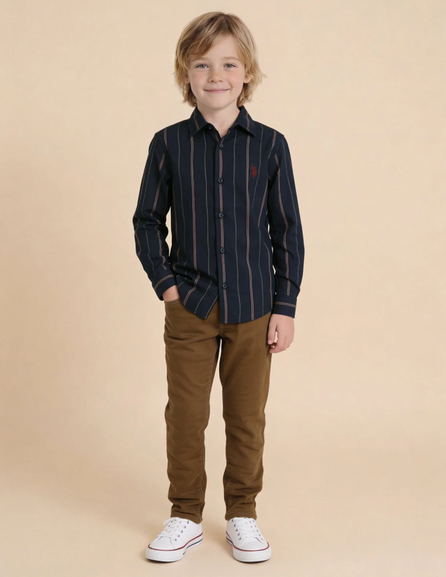 Vertical Striped Regular Fit Shirt - Image 3