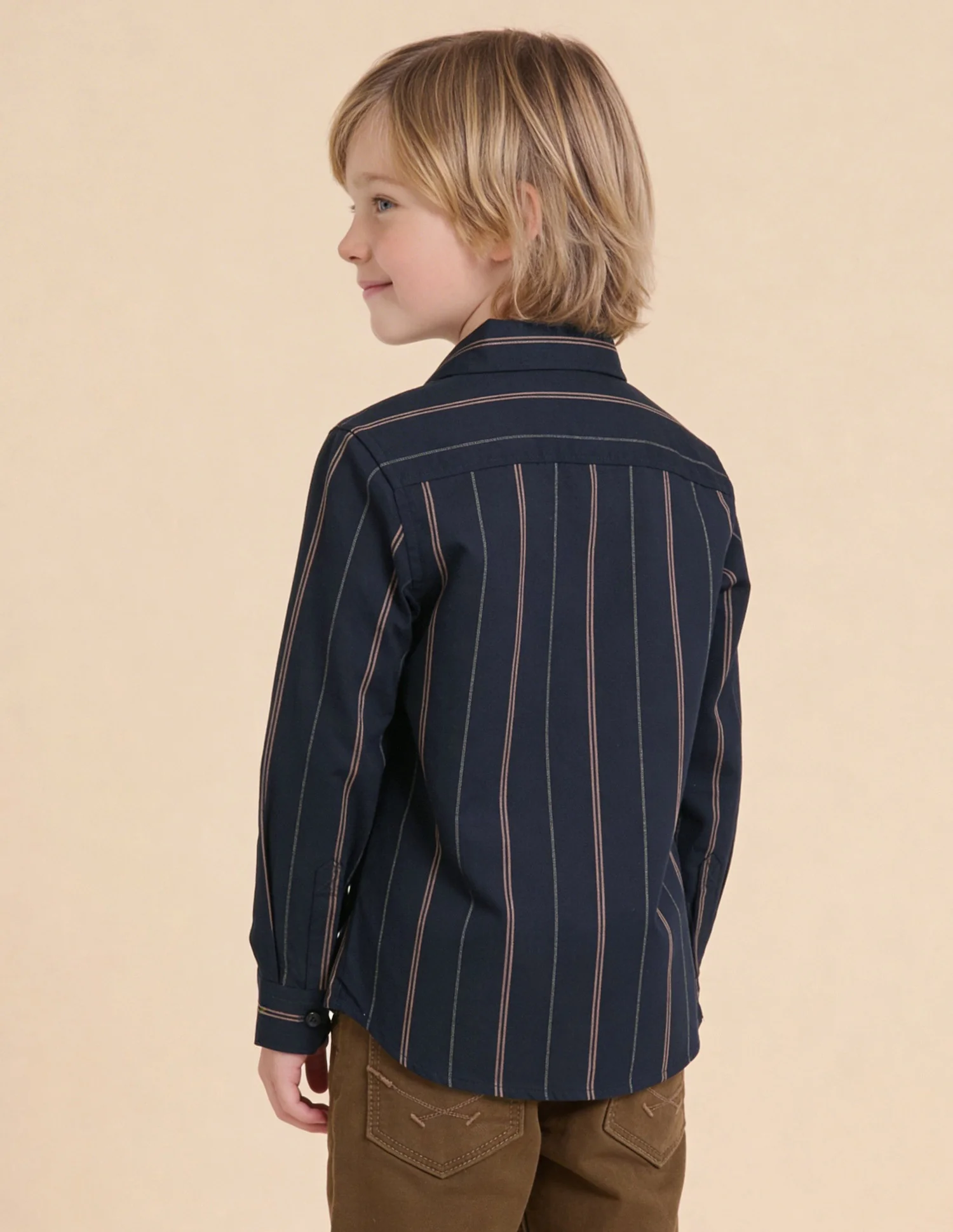Vertical Striped Regular Fit Shirt - Image 5
