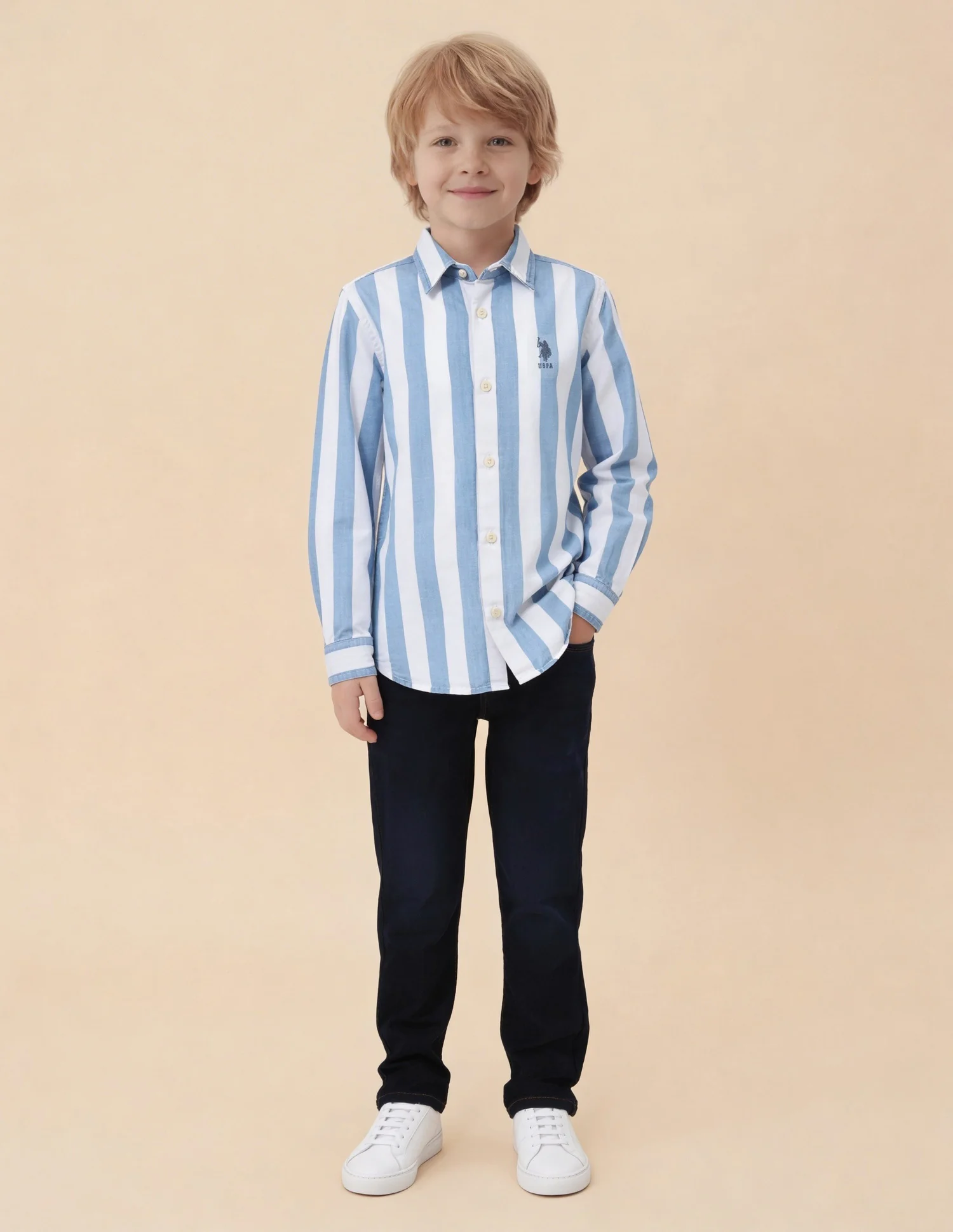 Vertical Striped Regular Fit Shirt - Image 3